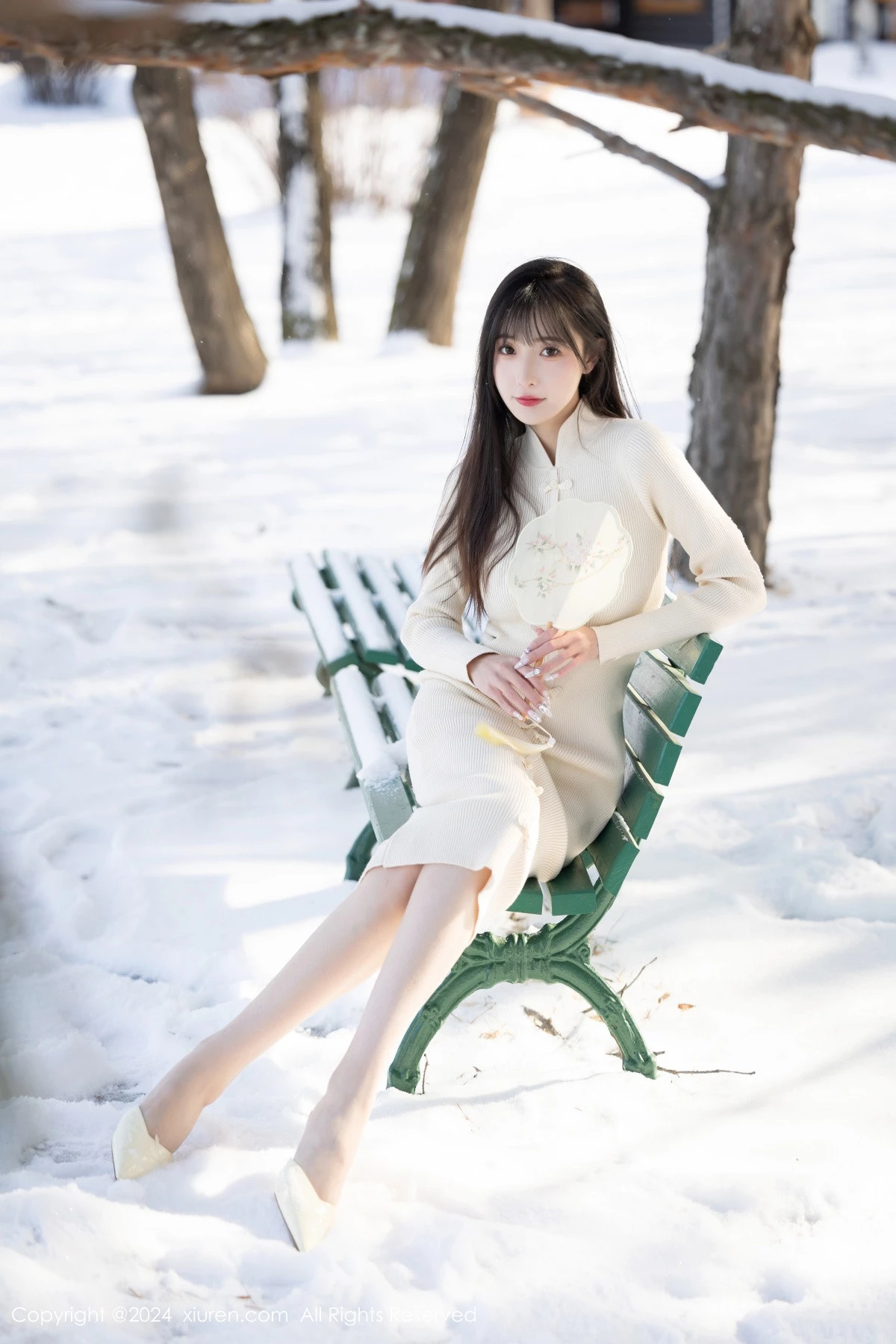 [[XiuRen秀人网]秀人网]No.8307_模特林星阑性感白色连衣长裙露白色吊带内衣秀曼妙身姿诱惑写真82P