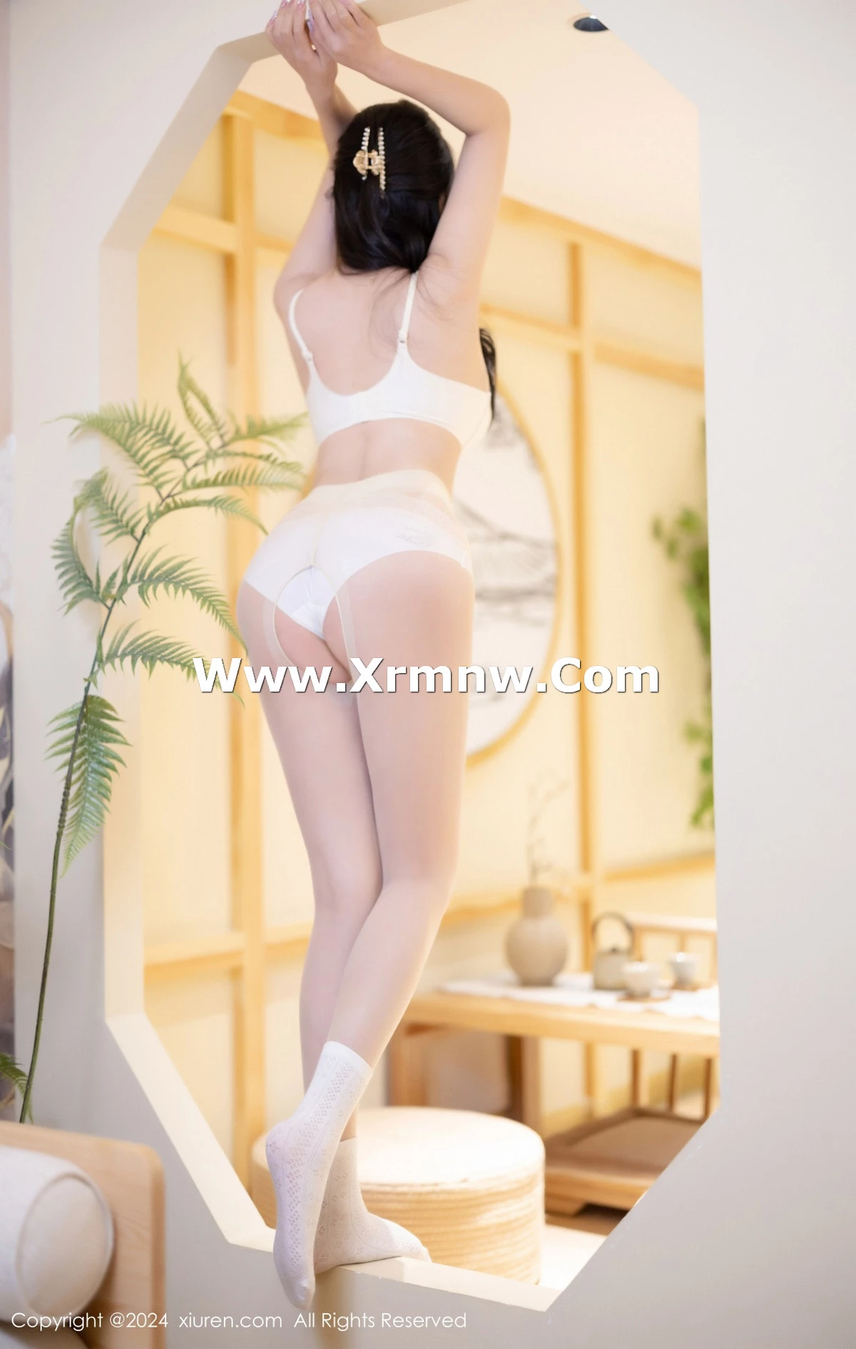 [[XiuRen秀人网]秀人网]No.8363_女神杨晨晨Yome白色连衣长裙+白色情趣薄纱秀丰腴身材诱惑写真82P