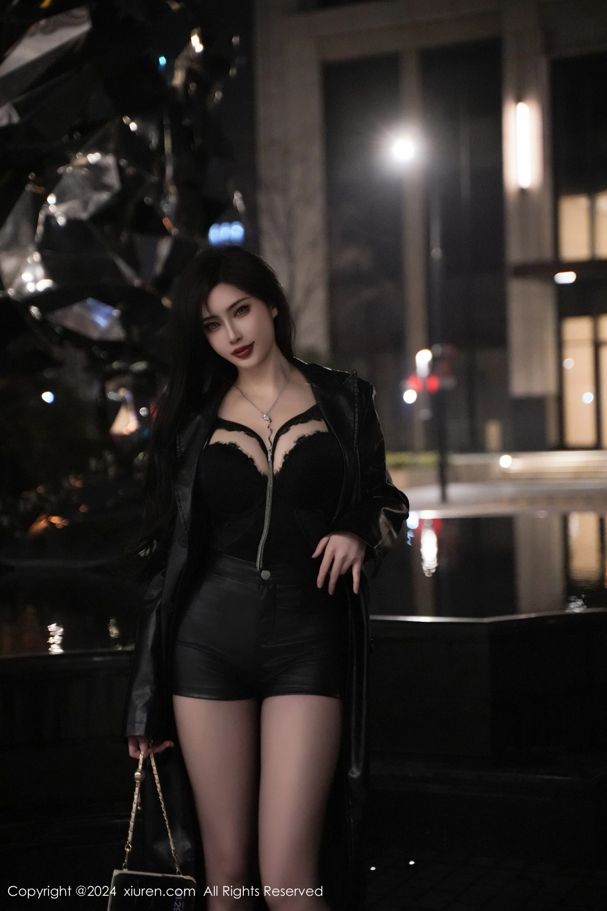 [[XiuRen秀人网]秀人网]No.8375_女神Carol周妍希性感黑色情趣服饰配超薄黑丝秀惹火身材诱惑写真84P