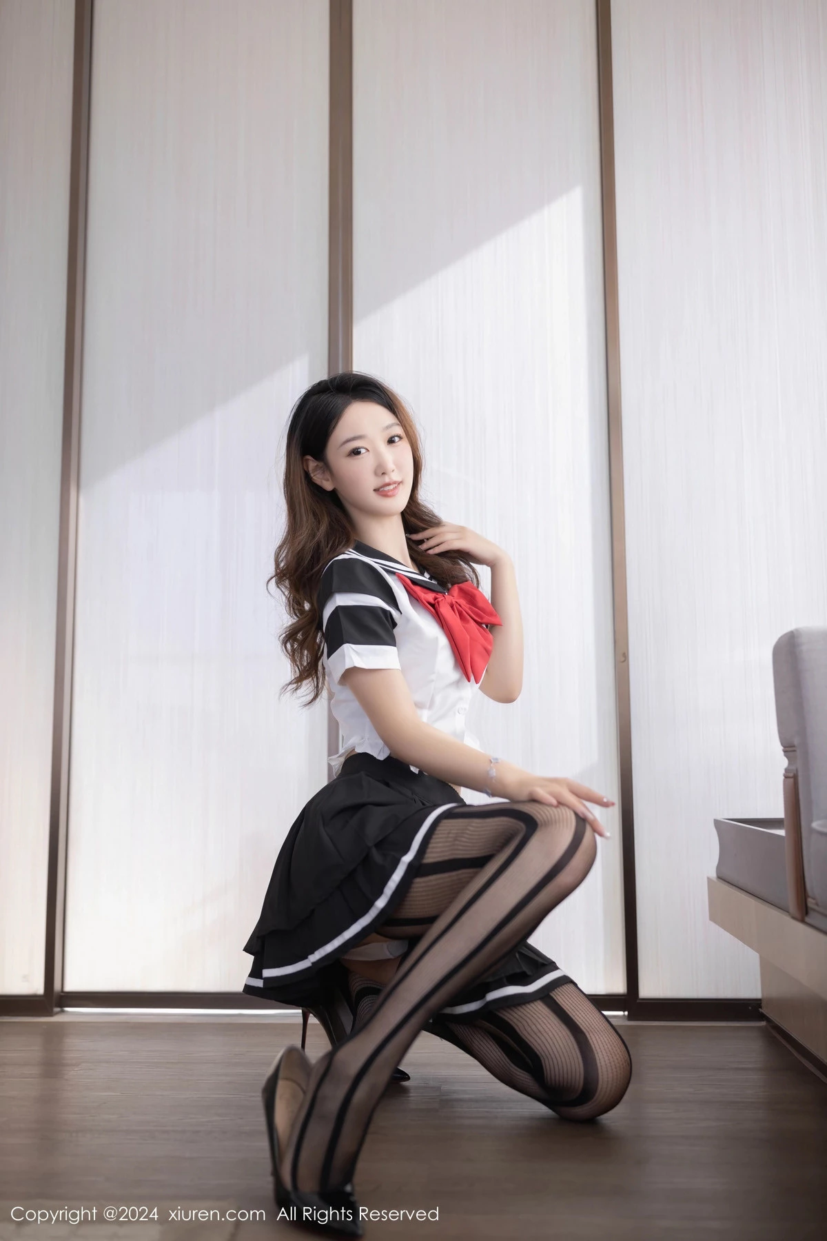 [[XiuRen秀人网]秀人网]No.8287_模特唐安琪私房性感白色内衣配黑丝吊袜秀曼妙身姿惹火诱惑写真80P