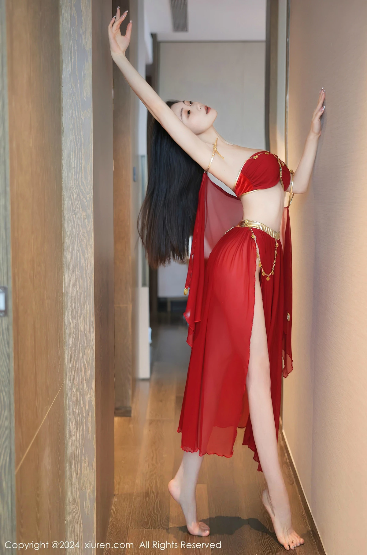 [[XiuRen秀人网]秀人网]No.8420_模特清妙异域舞娘装扮性感红色舞裙秀曼妙身姿修长美腿迷人写真93P