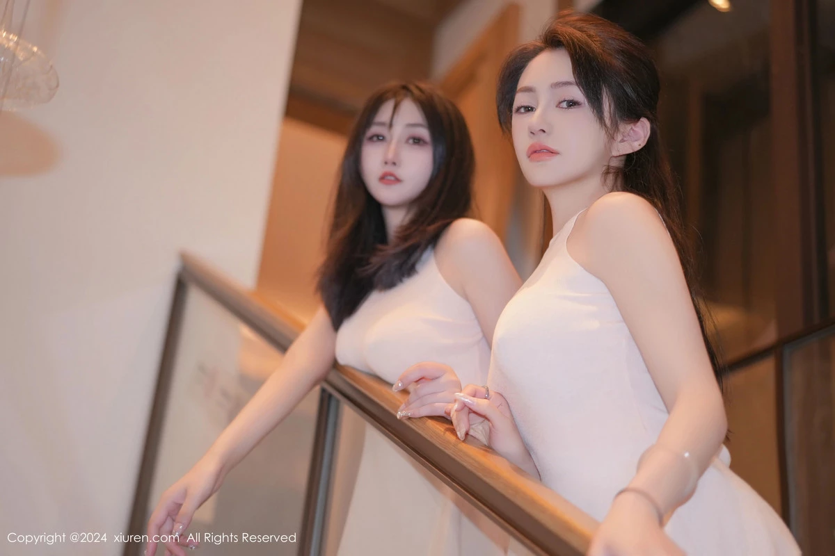 [[XiuRen秀人网]秀人网]No.8472_模特合集女神林幼一私房性感姐妹花白色浴袍秀完美身材诱惑写真69P