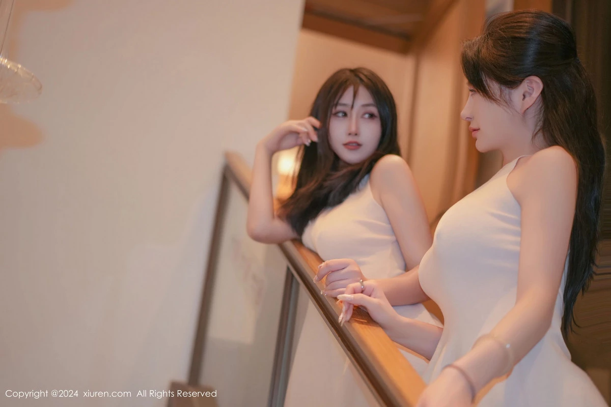 [[XiuRen秀人网]秀人网]No.8472_模特合集女神林幼一私房性感姐妹花白色浴袍秀完美身材诱惑写真69P