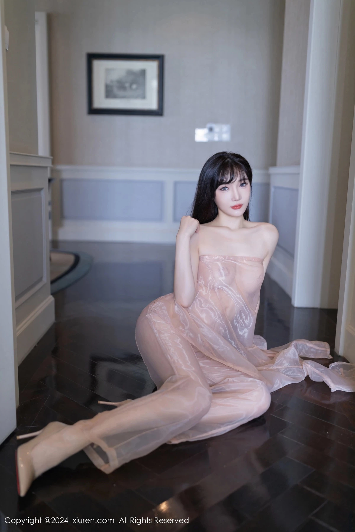 [[XiuRen秀人网]秀人网]No.8509_模特陆萱萱私房性感浅粉色透视西装半脱秀曼妙身材迷人诱惑写真80P