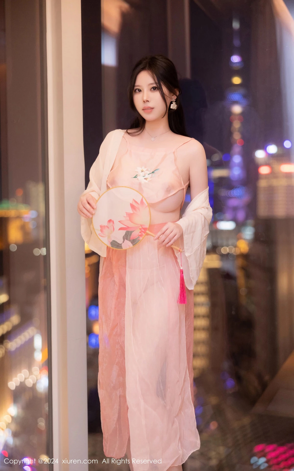 [[XiuRen秀人网]秀人网]No.8503_模特白茹雪私房性感粉色薄纱古装服饰秀丰腴身材撩人诱惑写真73P
