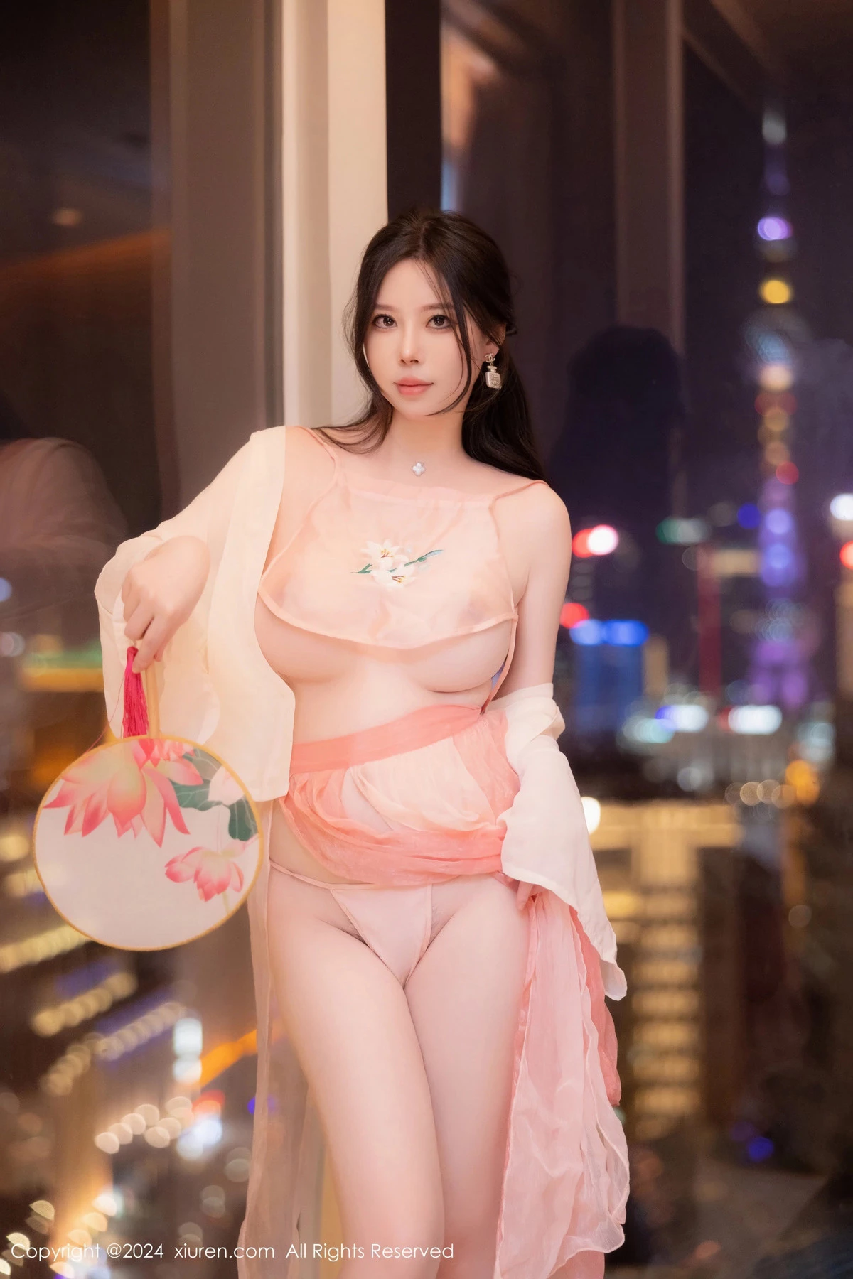 [[XiuRen秀人网]秀人网]No.8503_模特白茹雪私房性感粉色薄纱古装服饰秀丰腴身材撩人诱惑写真73P