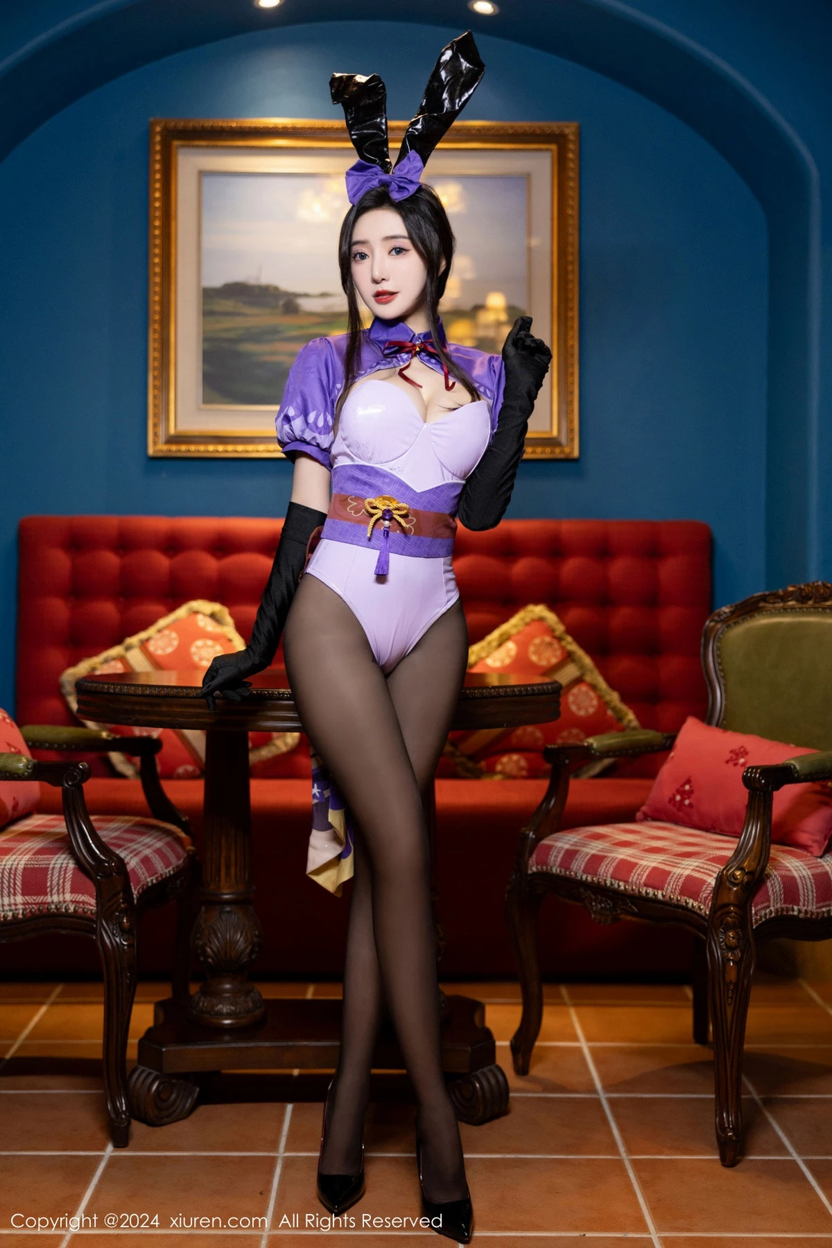 [[XiuRen秀人网]秀人网]No.8562_女神王馨瑶yanni性感紫色内衣配超薄黑丝秀完美身材迷人诱惑写真81P