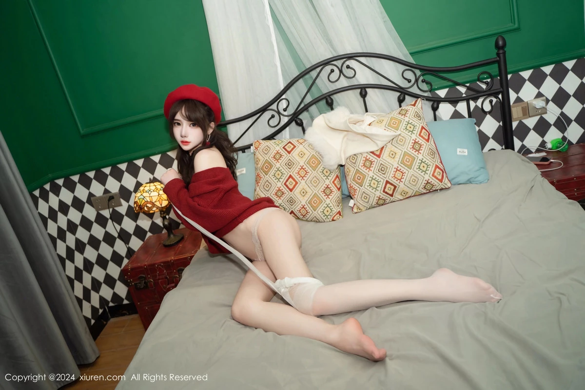 [[XiuRen秀人网]秀人网]No.8551_模特林月月私房性感红色毛衣配开档肉丝秀柔美身姿完美诱惑写真81P