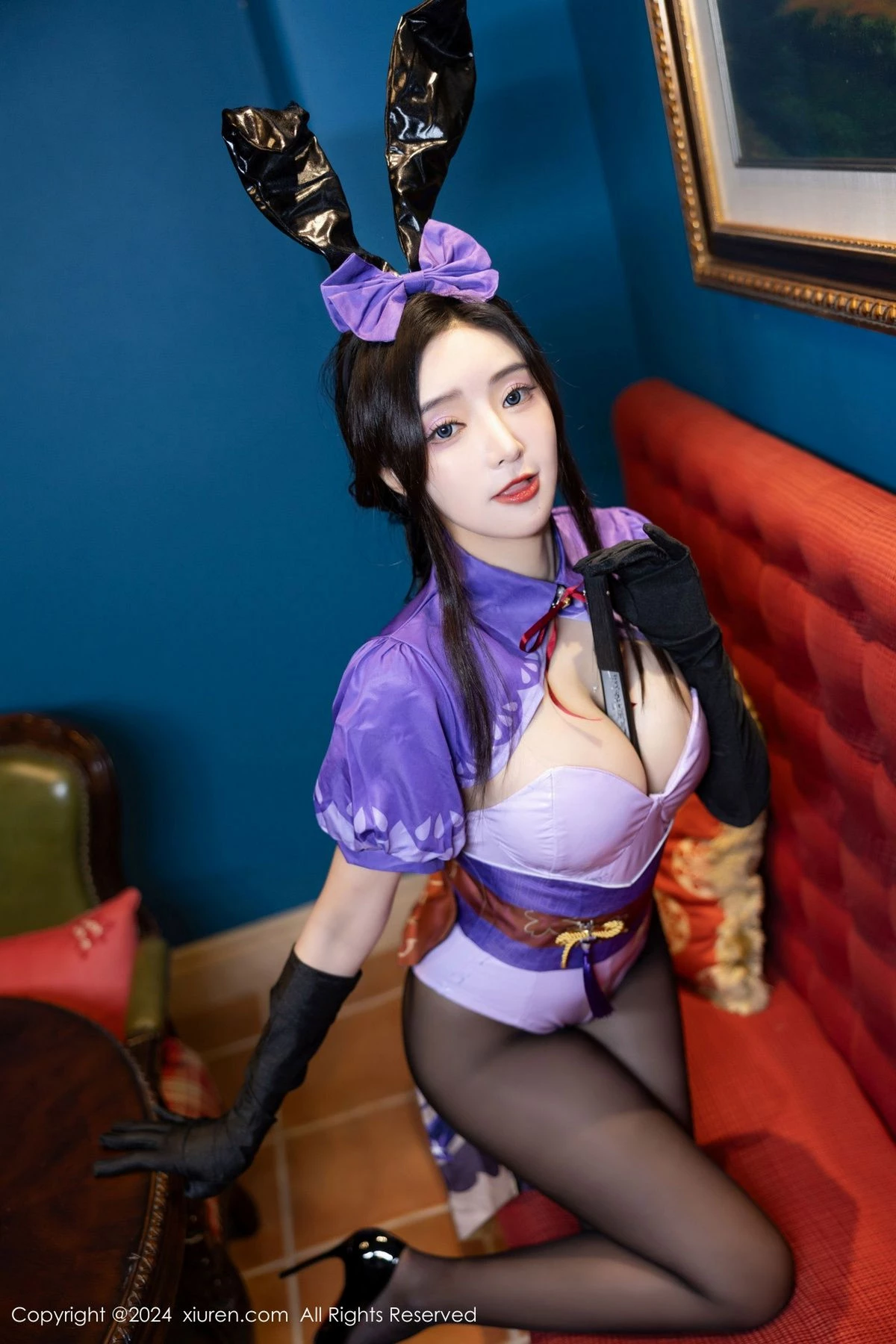 [[XiuRen秀人网]秀人网]No.8562_女神王馨瑶yanni性感紫色内衣配超薄黑丝秀完美身材迷人诱惑写真81P