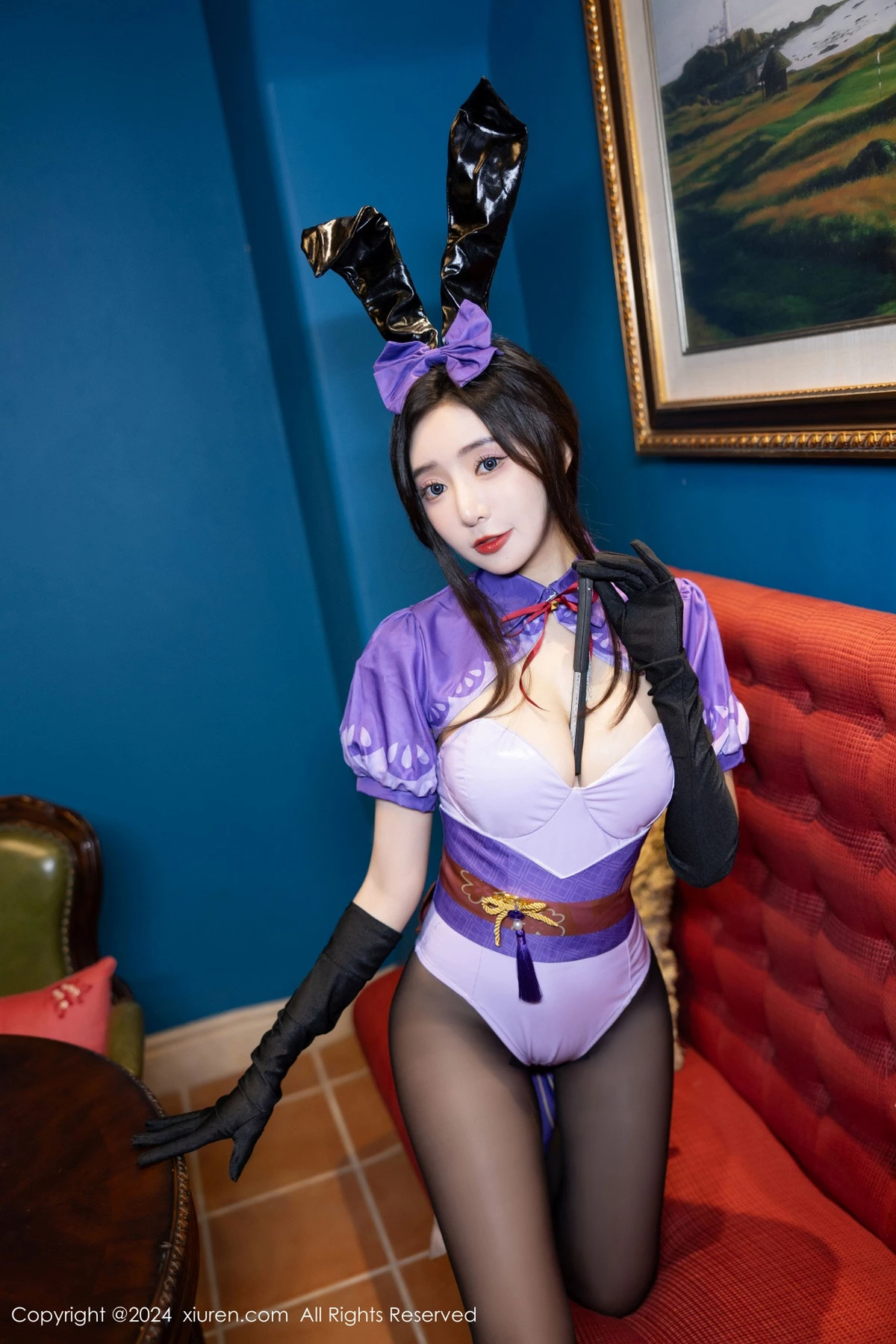 [[XiuRen秀人网]秀人网]No.8562_女神王馨瑶yanni性感紫色内衣配超薄黑丝秀完美身材迷人诱惑写真81P