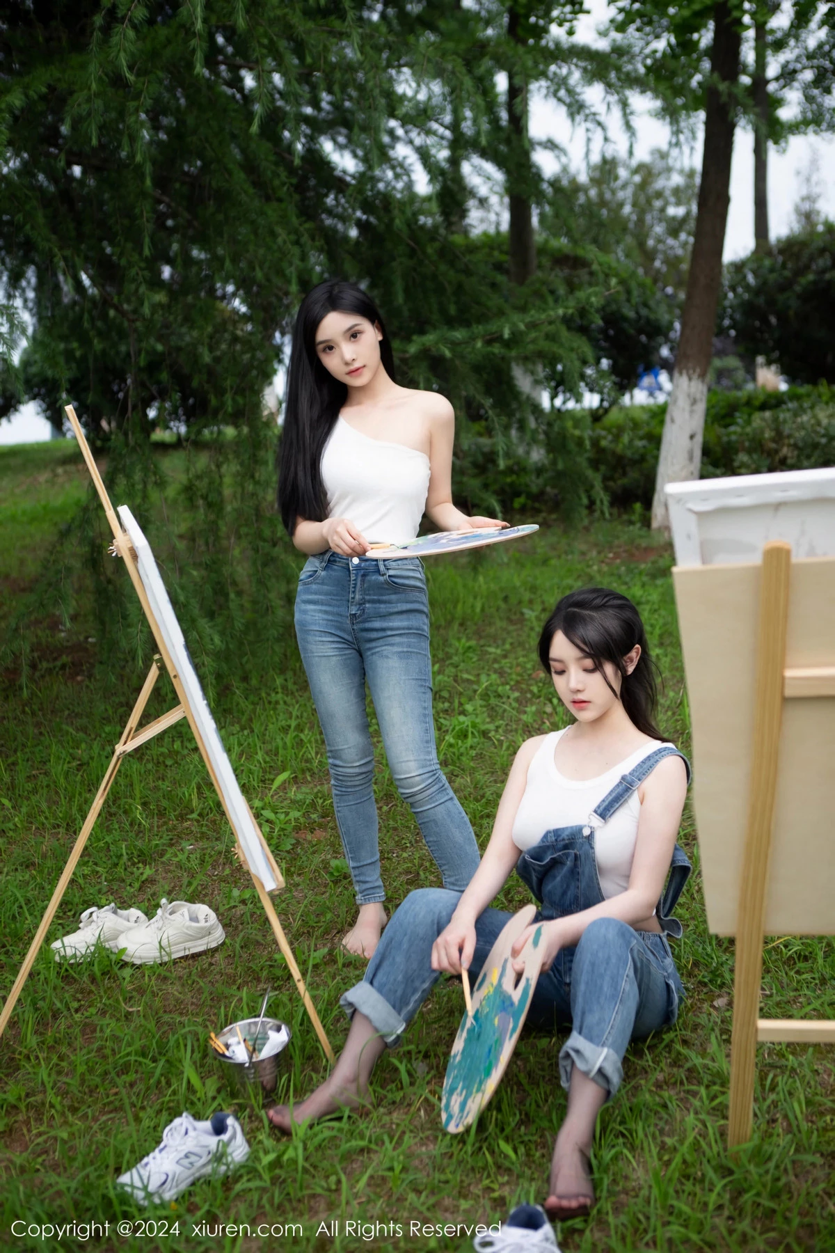 [[XiuRen秀人网]秀人网]No.8638_模特合集豆瓣酱户外性感白T配牛仔裤露超薄丝袜秀美腿诱惑写真73P