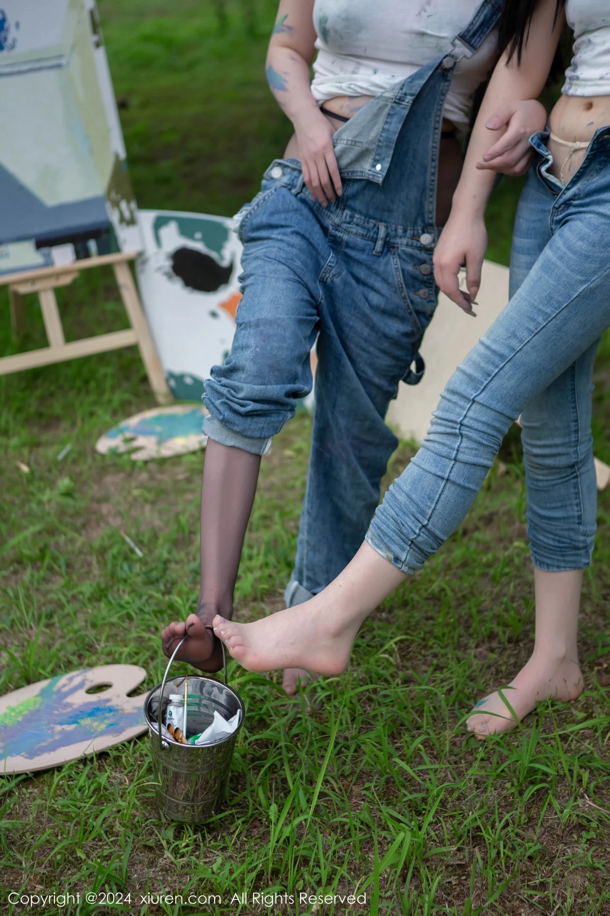 [[XiuRen秀人网]秀人网]No.8638_模特合集豆瓣酱户外性感白T配牛仔裤露超薄丝袜秀美腿诱惑写真73P