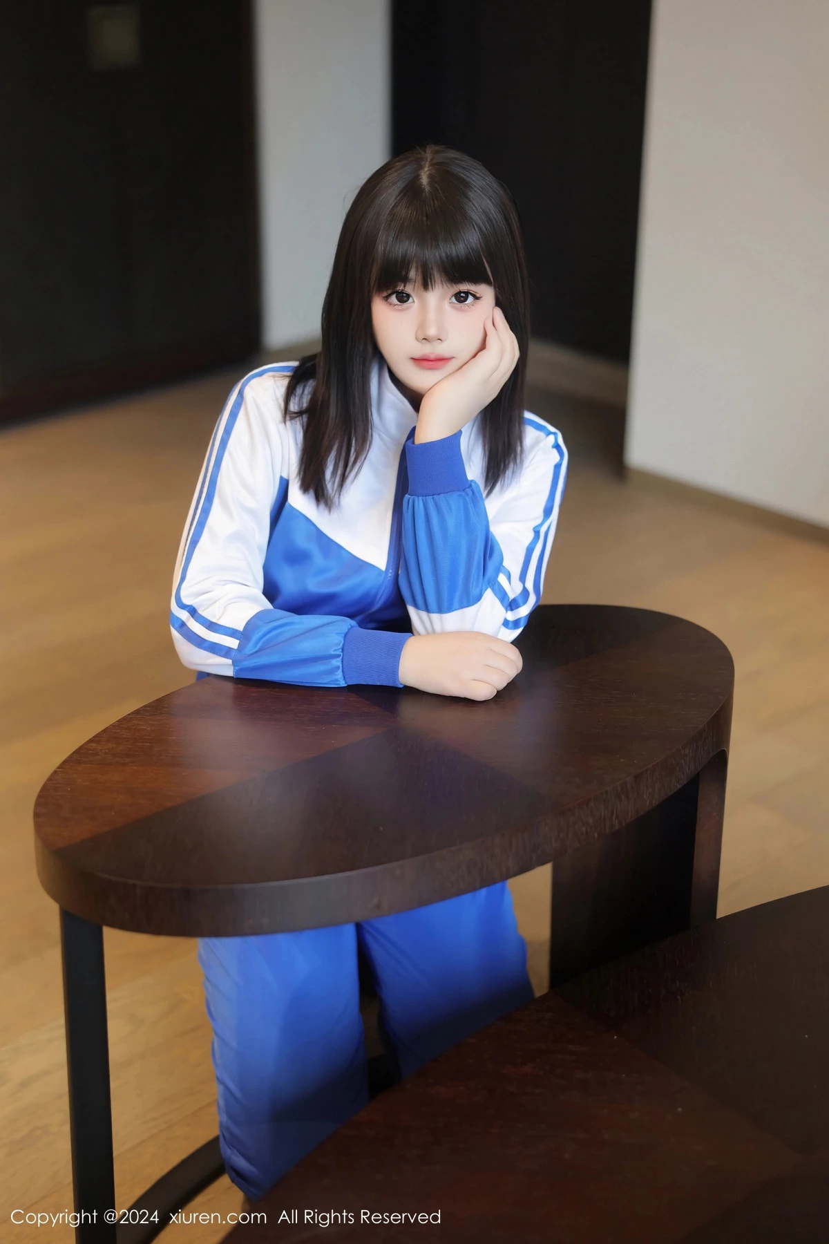 [[XiuRen秀人网]秀人网]No.8648_模特徐若兮性感学生装露黑色蕾丝情趣内衣秀曼妙身姿诱惑写真78P