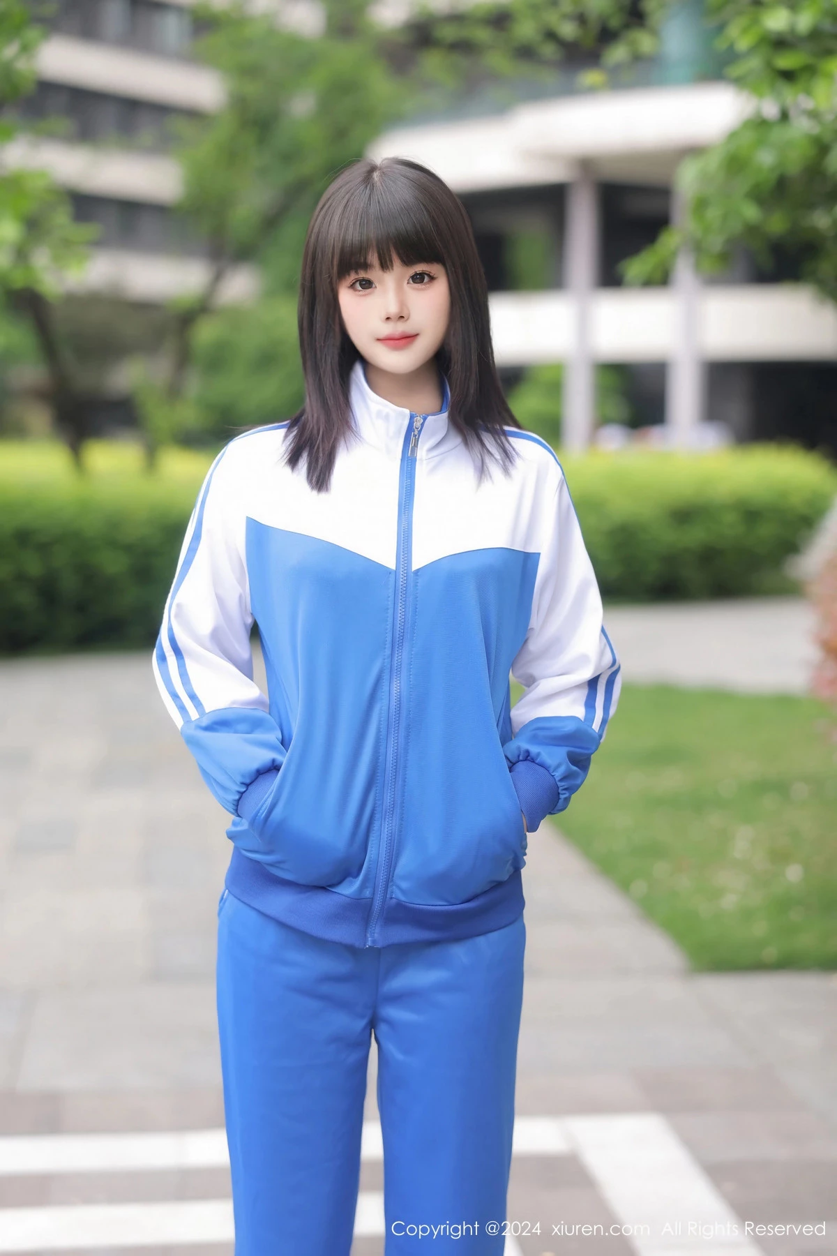 [[XiuRen秀人网]秀人网]No.8648_模特徐若兮性感学生装露黑色蕾丝情趣内衣秀曼妙身姿诱惑写真78P