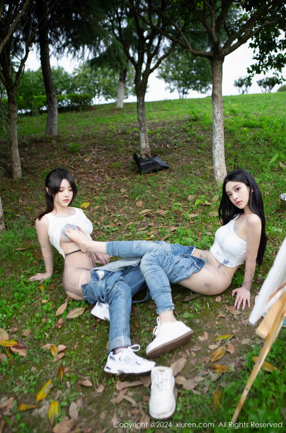 [[XiuRen秀人网]秀人网]No.8638_模特合集豆瓣酱户外性感白T配牛仔裤露超薄丝袜秀美腿诱惑写真73P