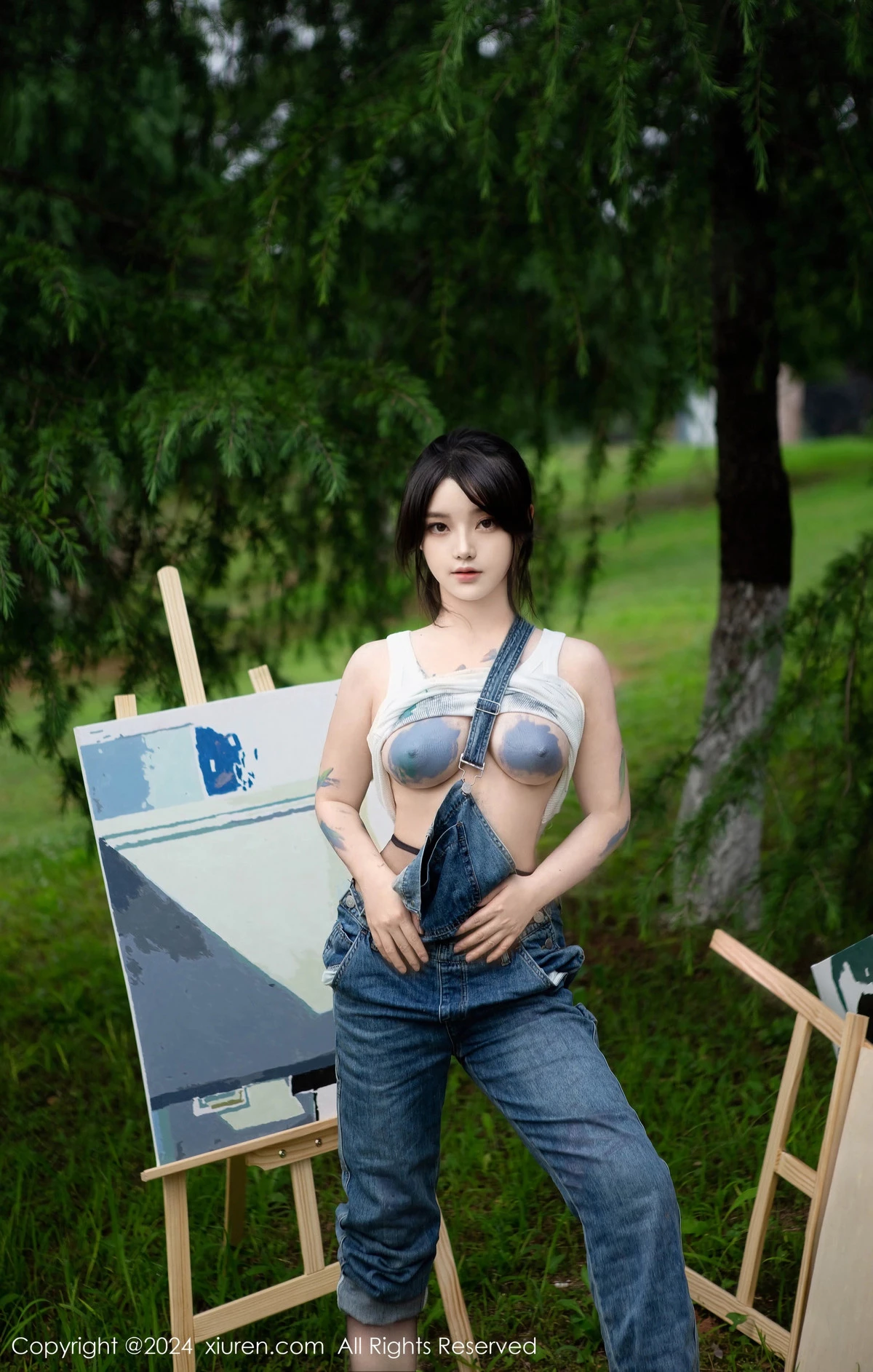[[XiuRen秀人网]秀人网]No.8638_模特合集豆瓣酱户外性感白T配牛仔裤露超薄丝袜秀美腿诱惑写真73P