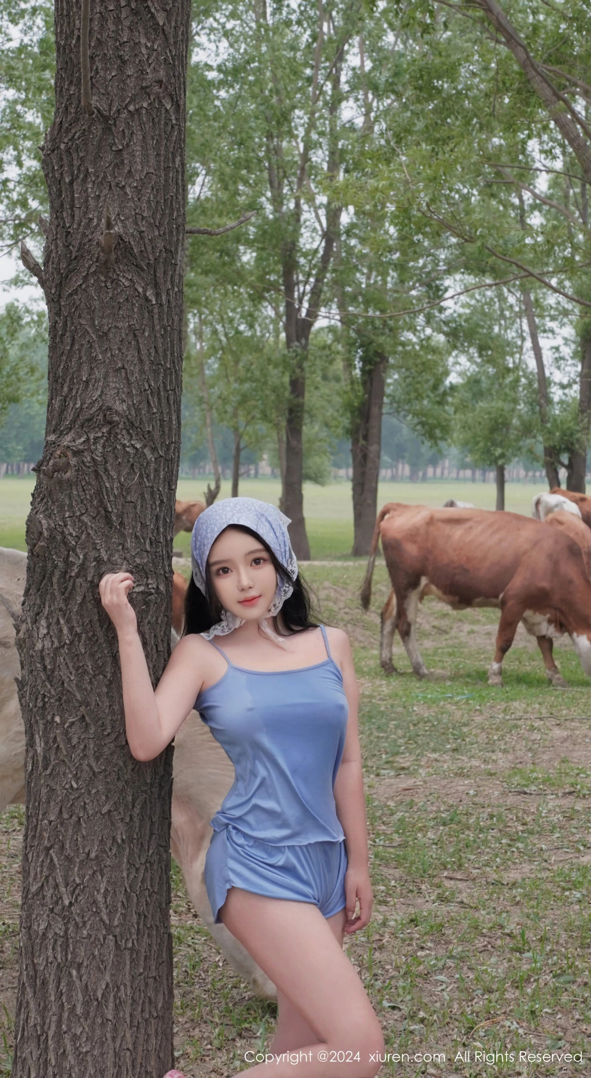 [[XiuRen秀人网]秀人网]No.8777_模特小薯条nienie性感浅红色泳装+浅蓝色吊带秀曼妙身姿诱惑写真73P