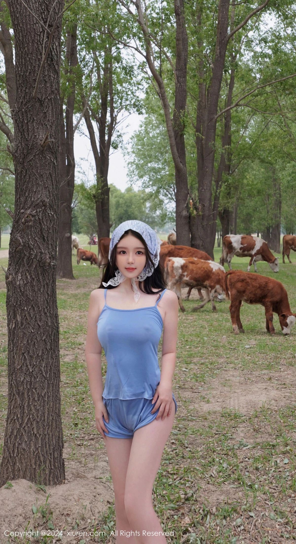 [[XiuRen秀人网]秀人网]No.8777_模特小薯条nienie性感浅红色泳装+浅蓝色吊带秀曼妙身姿诱惑写真73P