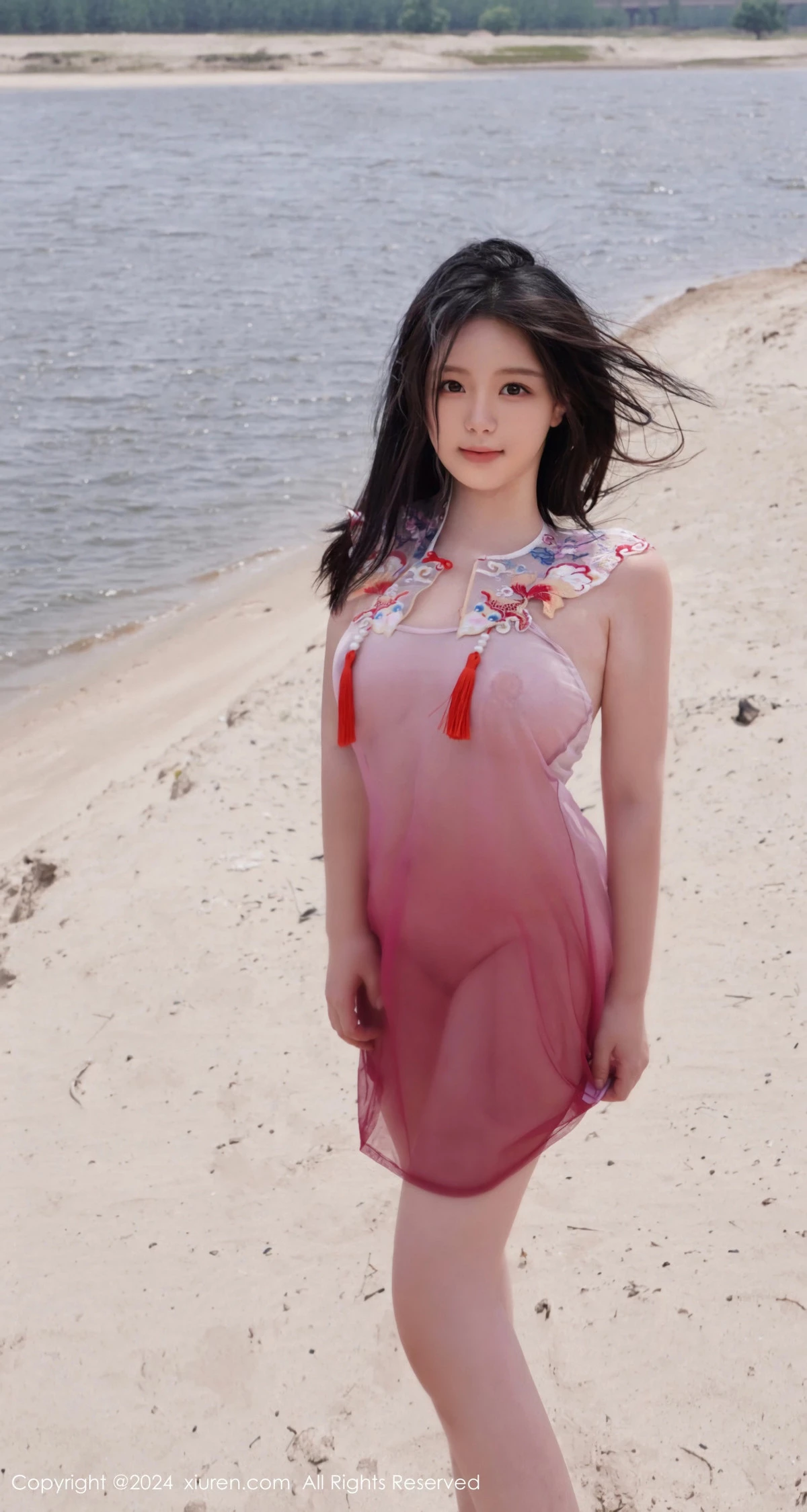 [[XiuRen秀人网]秀人网]No.8777_模特小薯条nienie性感浅红色泳装+浅蓝色吊带秀曼妙身姿诱惑写真73P