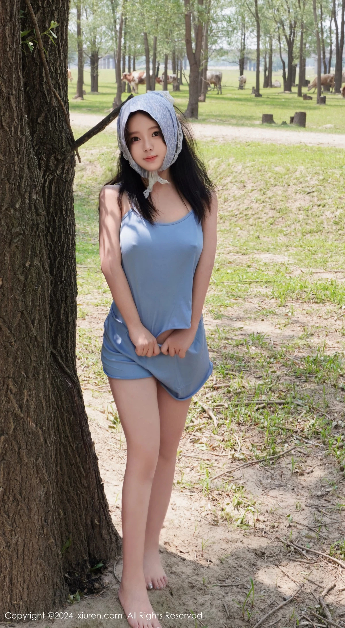 [[XiuRen秀人网]秀人网]No.8777_模特小薯条nienie性感浅红色泳装+浅蓝色吊带秀曼妙身姿诱惑写真73P