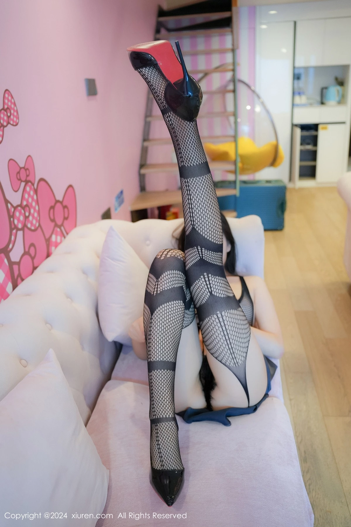 [[XiuRen秀人网]秀人网]No.8795_模特雪糕CiCi性感紫色长裙露缕空连体黑丝秀完美身材诱惑写真98P