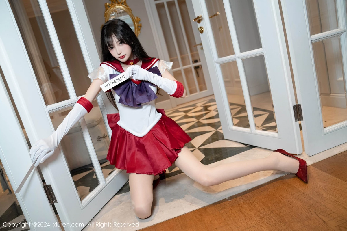 [[XiuRen秀人网]秀人网]No.8800_模特林星阑性感白色上衣配红短裙露超薄肉丝秀曼妙身姿诱惑写真80P