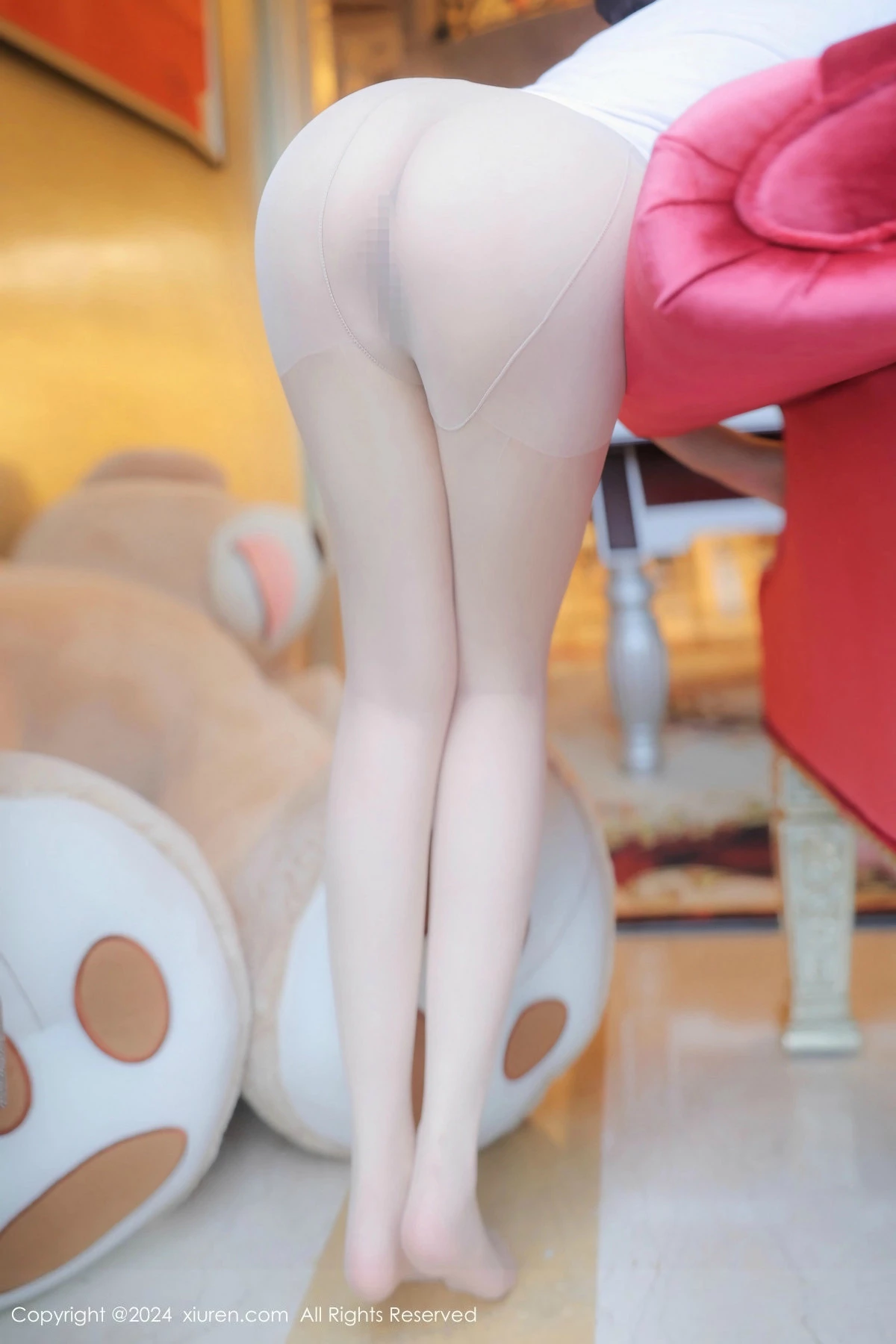 [[XiuRen秀人网]秀人网]No.8809_模特娜娜子yy性感白T配牛仔裤露超薄肉丝秀丰满身材惹火诱惑写真80P