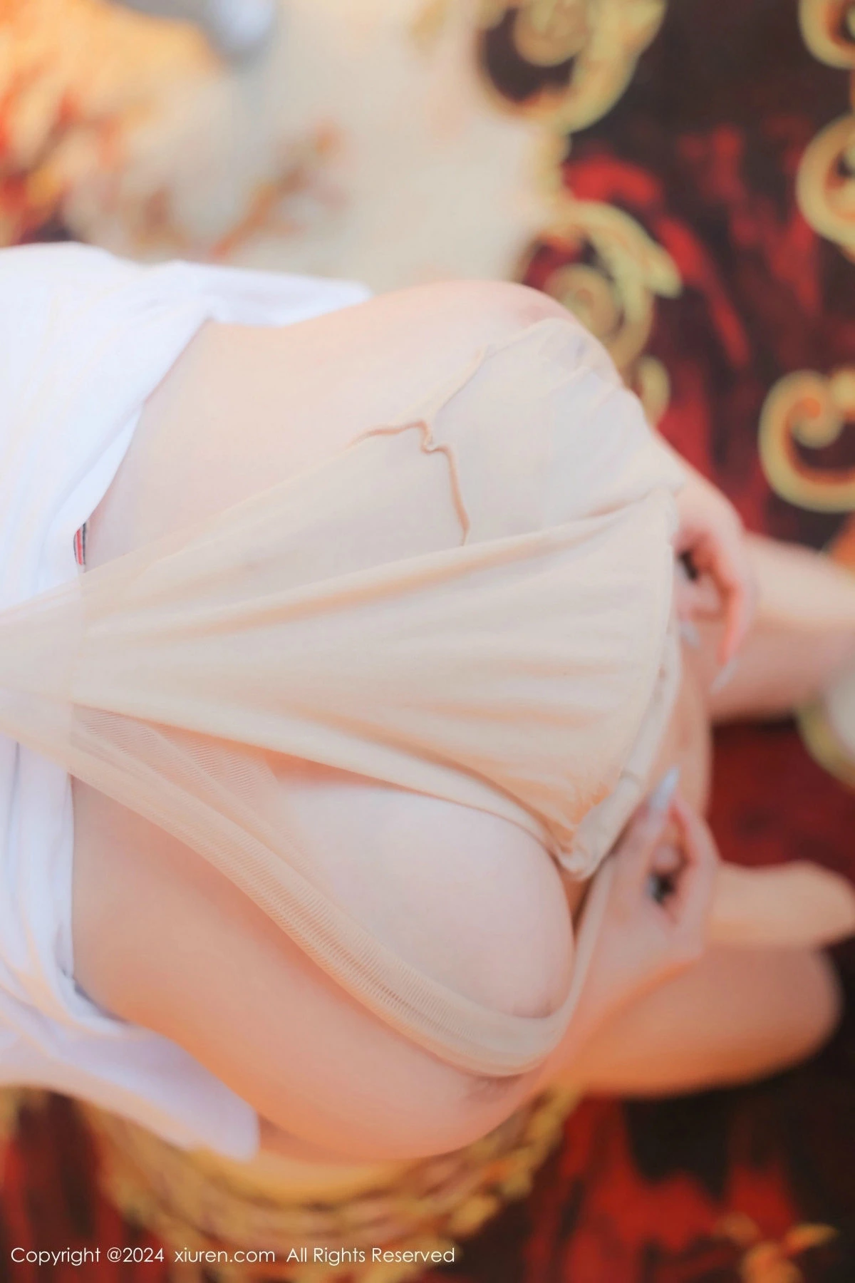 [[XiuRen秀人网]秀人网]No.8809_模特娜娜子yy性感白T配牛仔裤露超薄肉丝秀丰满身材惹火诱惑写真80P