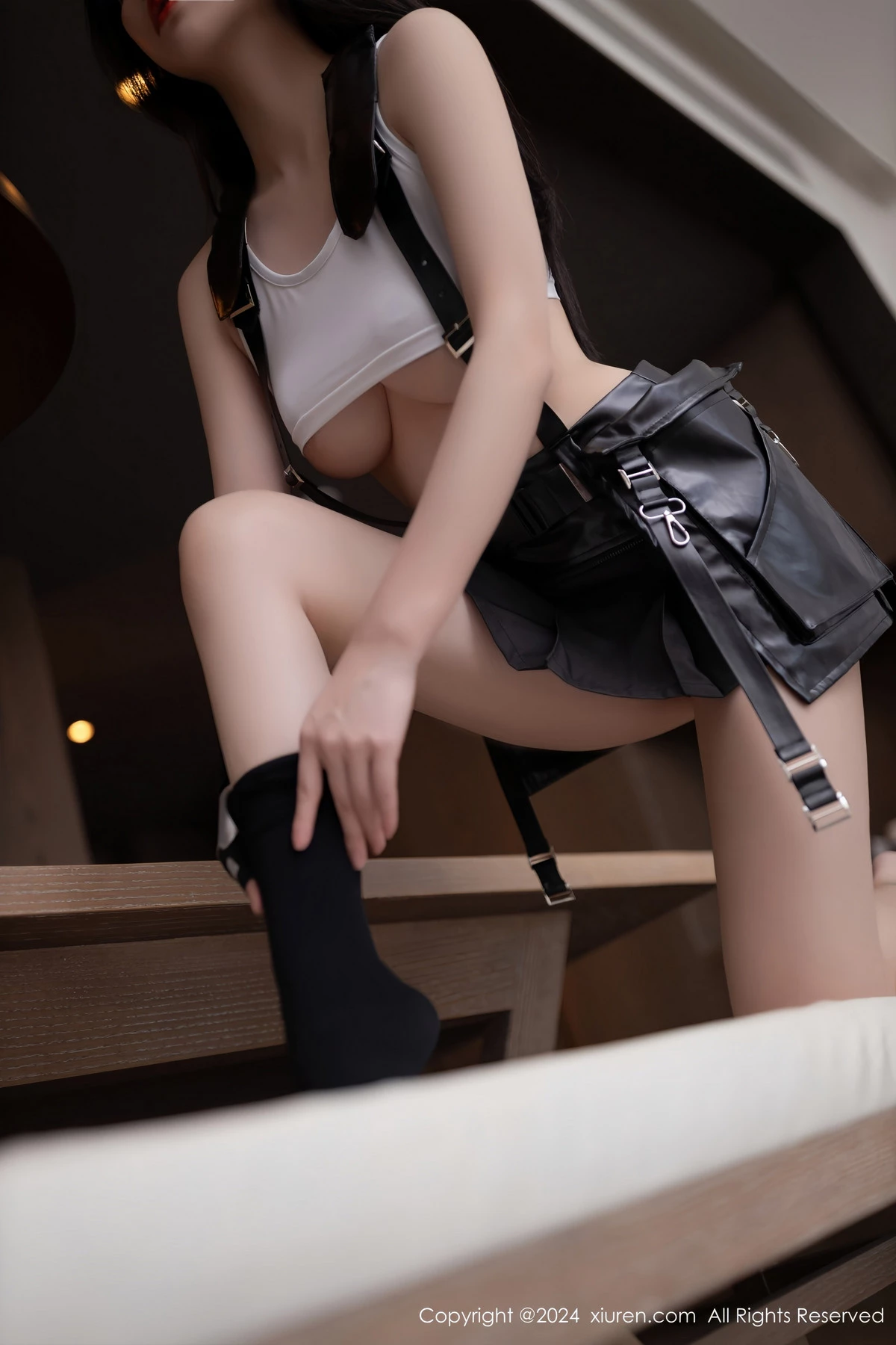 [[XiuRen秀人网]秀人网]No.8829_模特安然anran性感CosPlay蒂法服饰配黑丝袜秀柔美身姿诱惑写真80P