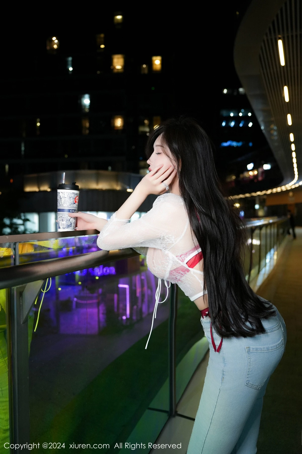 [[XiuRen秀人网]秀人网]No.8846_女神Carol周妍希X性感红色内衣配黑丝吊袜秀完美身材诱惑写真58P