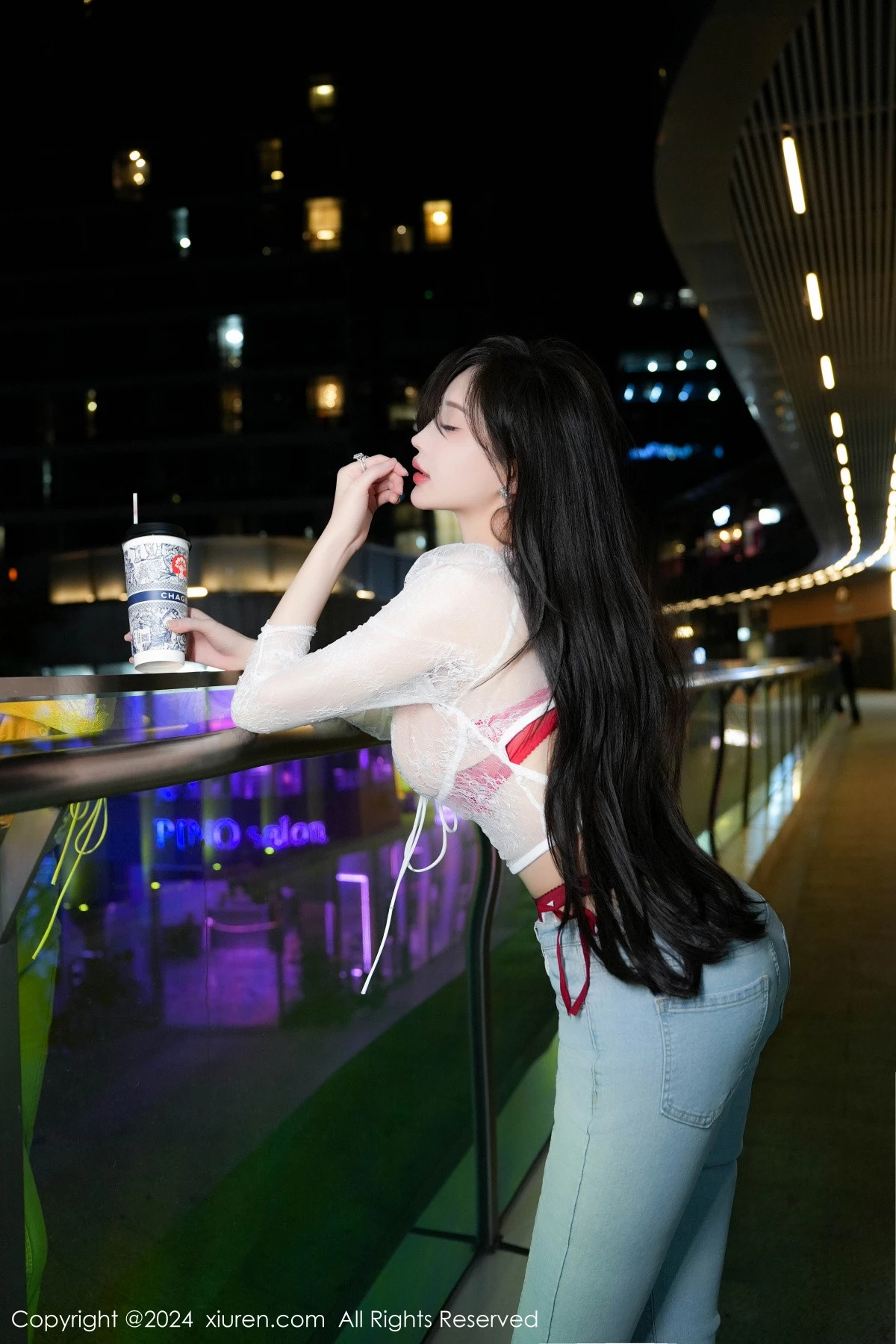 [[XiuRen秀人网]秀人网]No.8846_女神Carol周妍希X性感红色内衣配黑丝吊袜秀完美身材诱惑写真58P