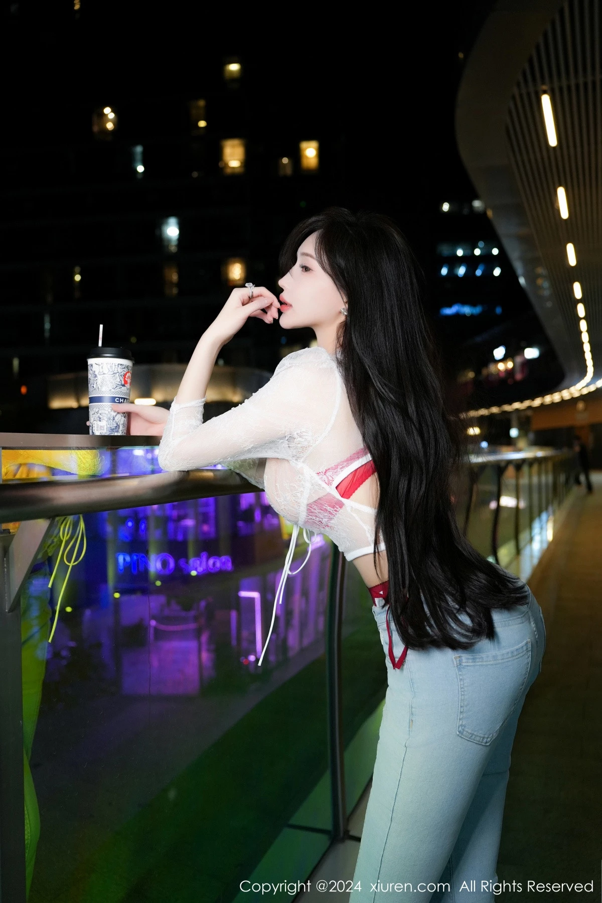 [[XiuRen秀人网]秀人网]No.8846_女神Carol周妍希X性感红色内衣配黑丝吊袜秀完美身材诱惑写真58P