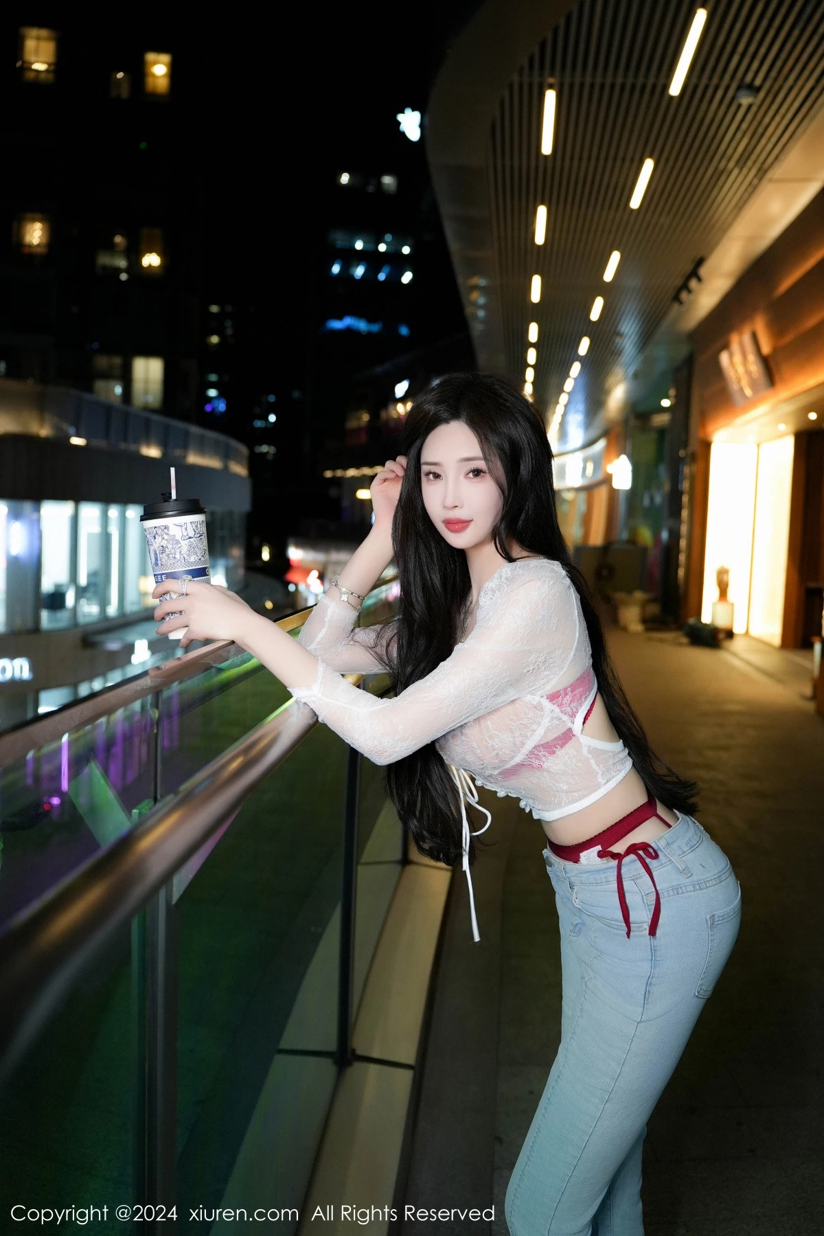 [[XiuRen秀人网]秀人网]No.8846_女神Carol周妍希X性感红色内衣配黑丝吊袜秀完美身材诱惑写真58P