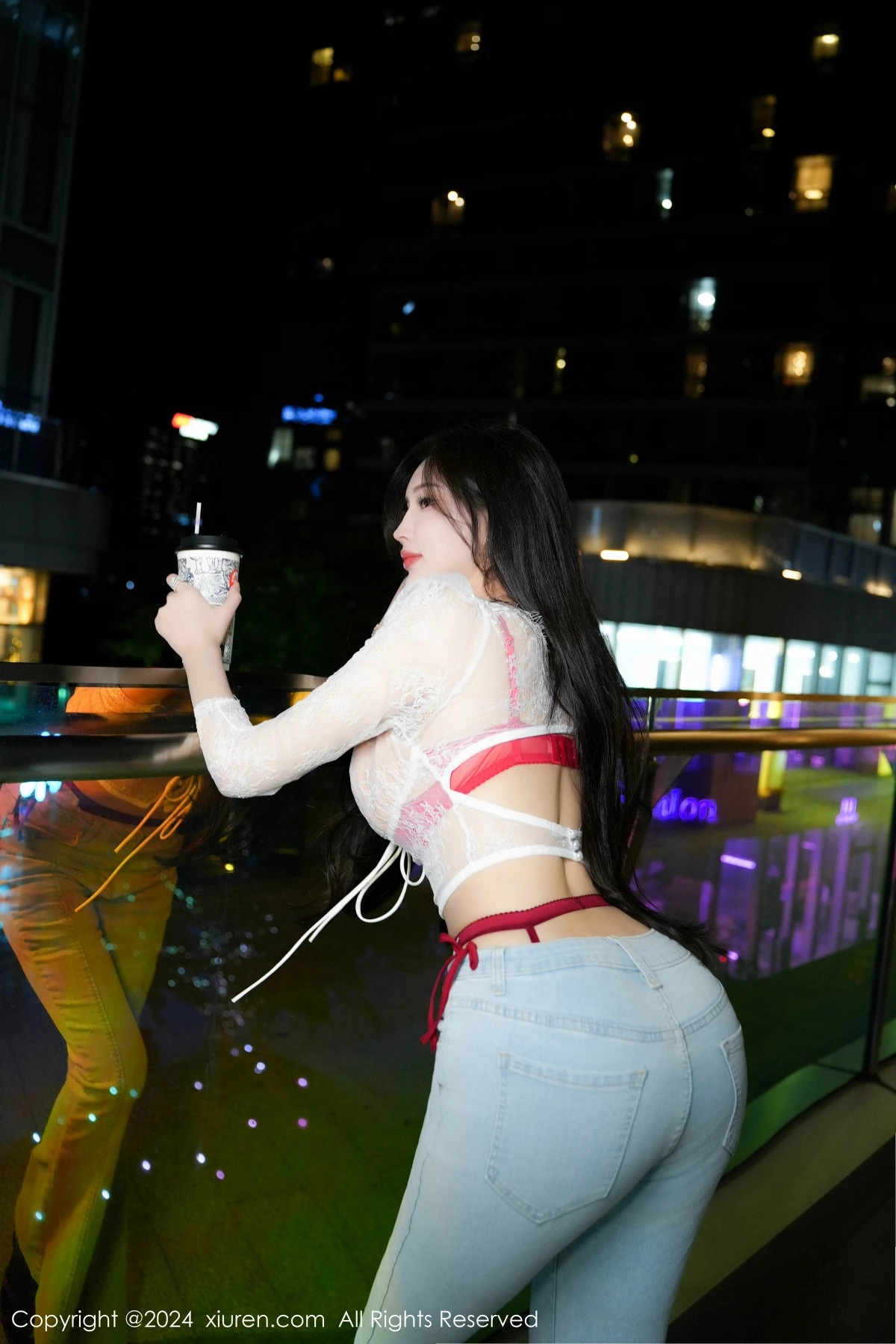 [[XiuRen秀人网]秀人网]No.8846_女神Carol周妍希X性感红色内衣配黑丝吊袜秀完美身材诱惑写真58P