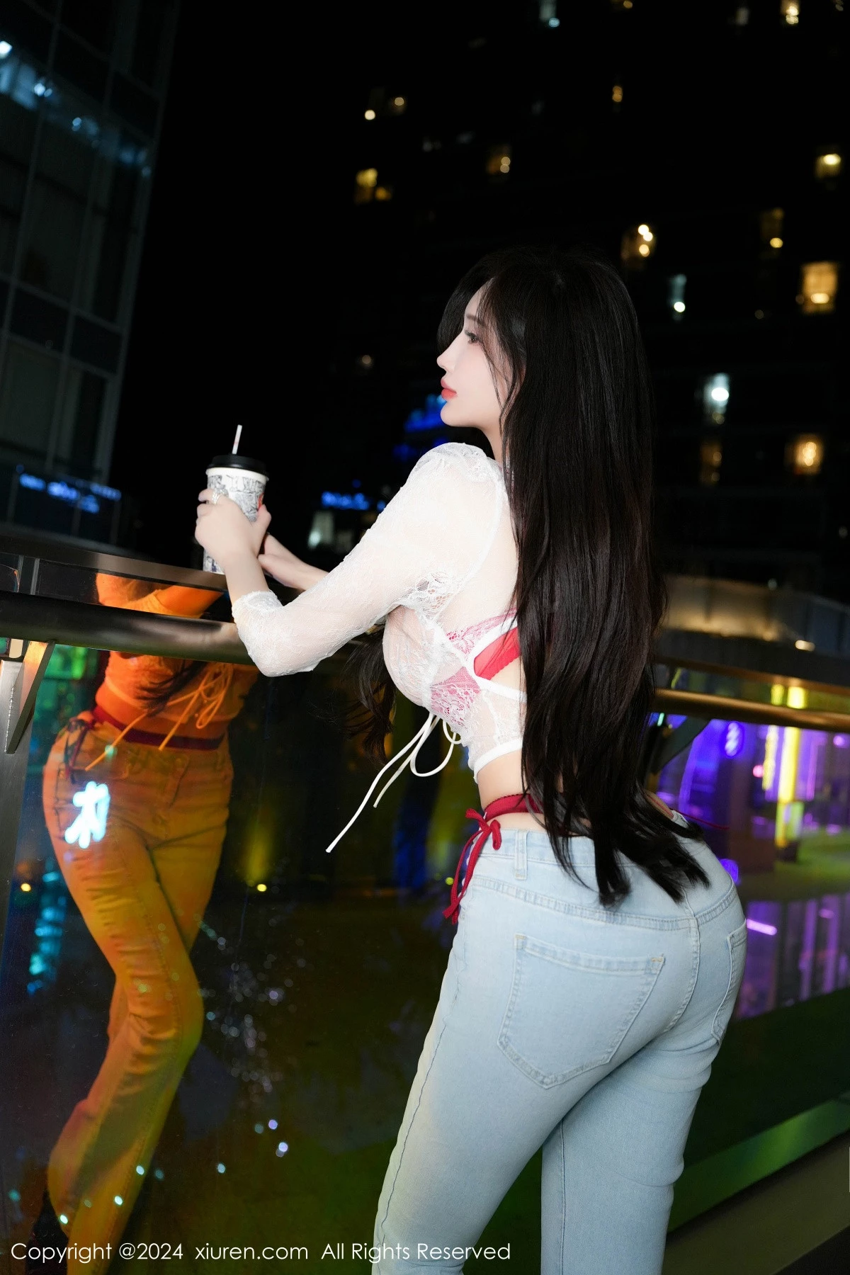 [[XiuRen秀人网]秀人网]No.8846_女神Carol周妍希X性感红色内衣配黑丝吊袜秀完美身材诱惑写真58P