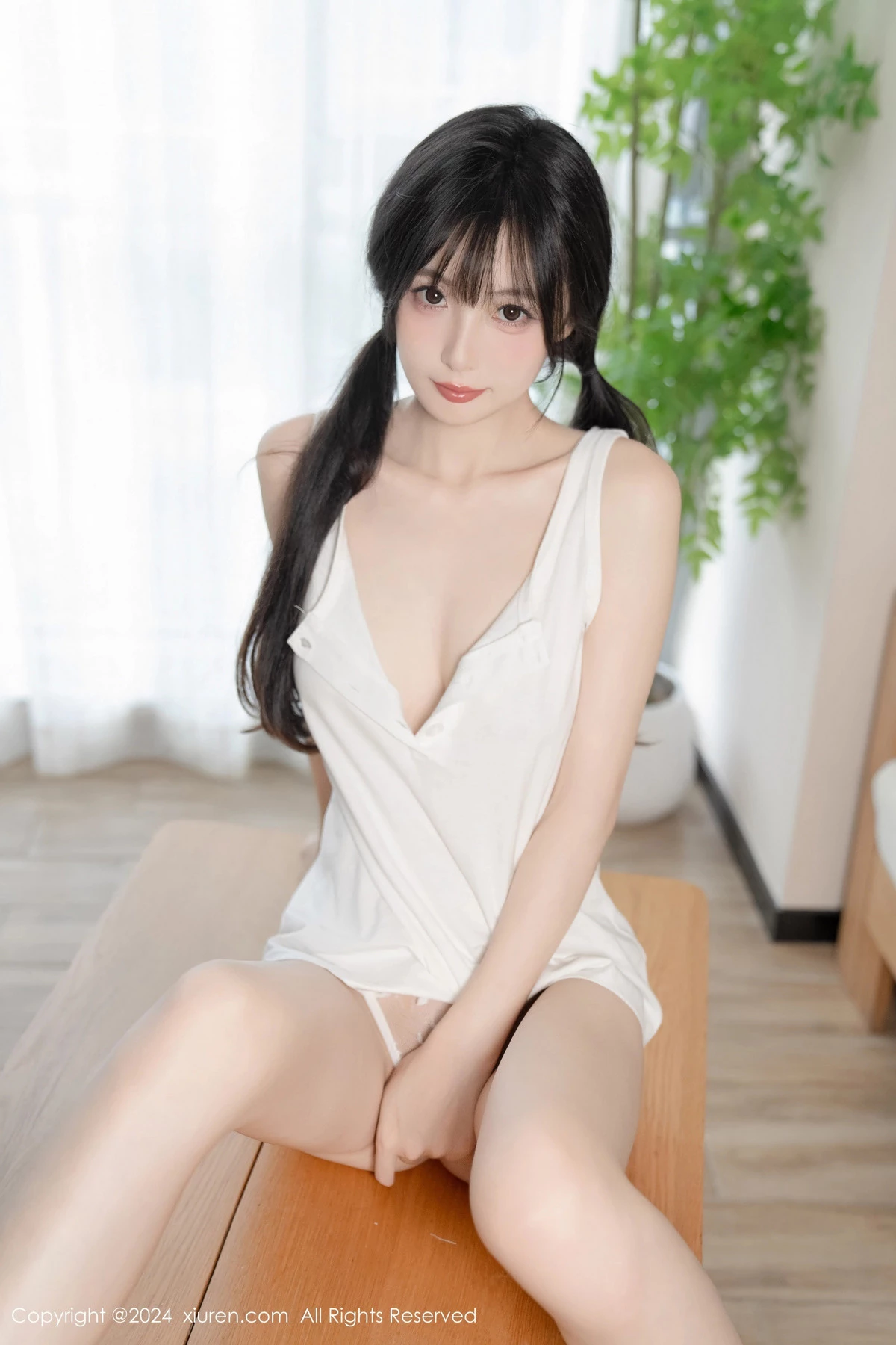 [[XiuRen秀人网]秀人网]No.8952_模特林星阑双马尾主题性感白色情趣内衣秀曼妙身姿撩人诱惑写真83P