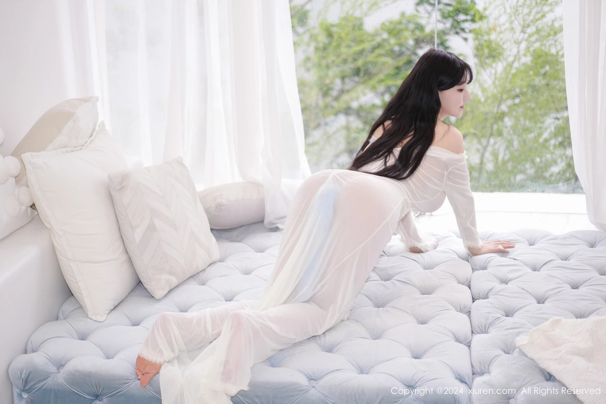 [[XiuRen秀人网]秀人网]No.8994_女神朱可儿Flora性感白色情趣服饰配蓝尾巴秀丰满身材诱惑写真64P