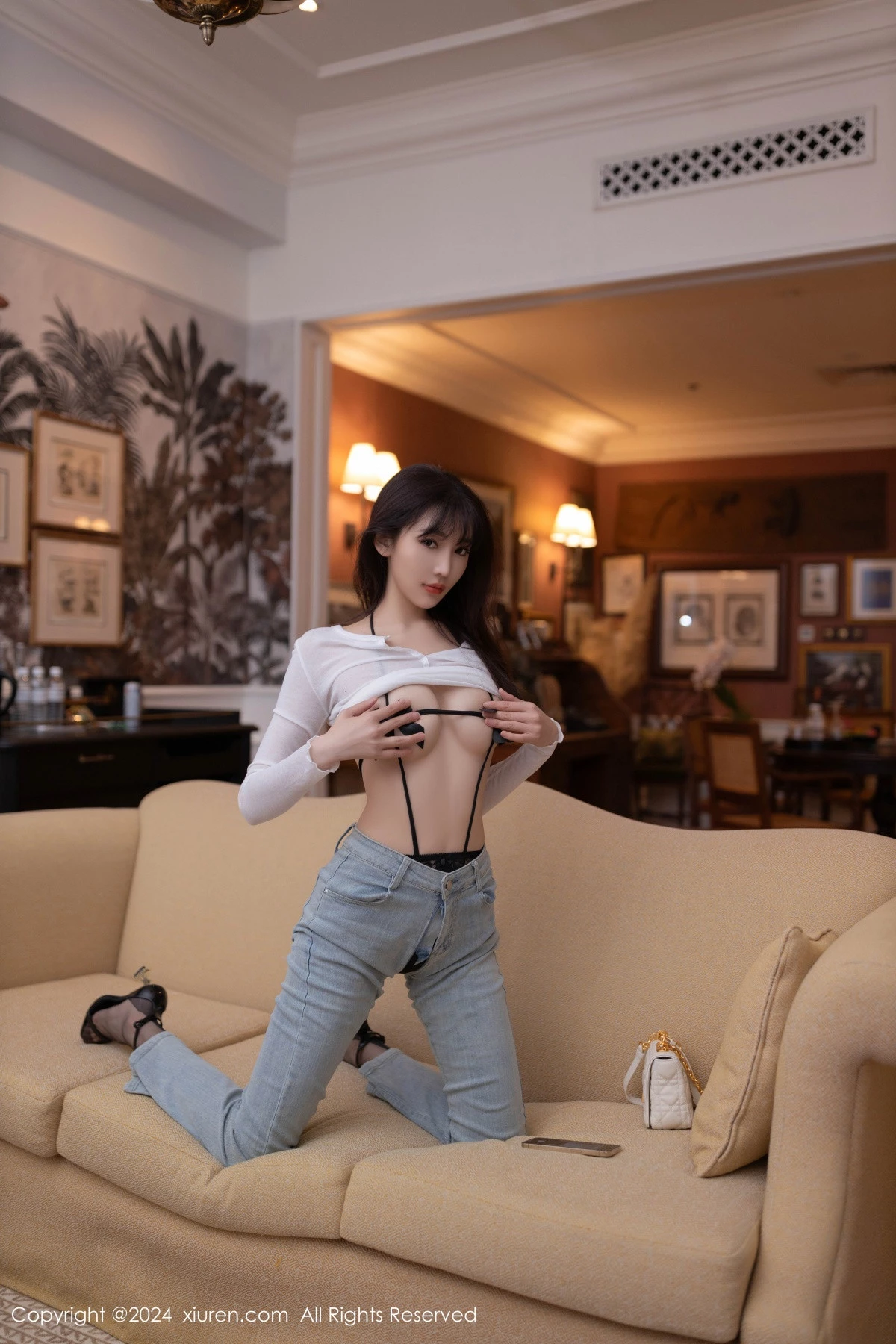 [[XiuRen秀人网]秀人网]No.9118_模特陆萱萱性感黑色情趣内衣配黑丝吊袜秀完美身材撩人诱惑写真86P