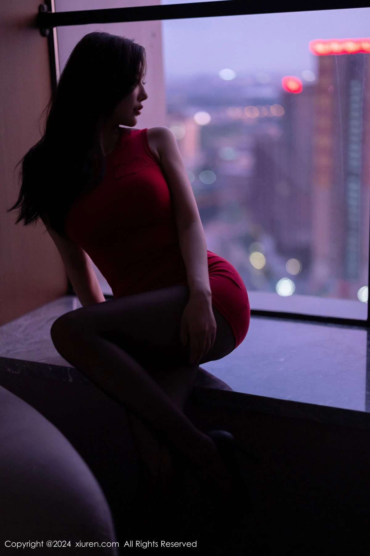 [[XiuRen秀人网]秀人网]No.9123_女神杨晨晨Yome红色连衣短裙+红色情趣服饰秀丰腴身材诱惑写真83P