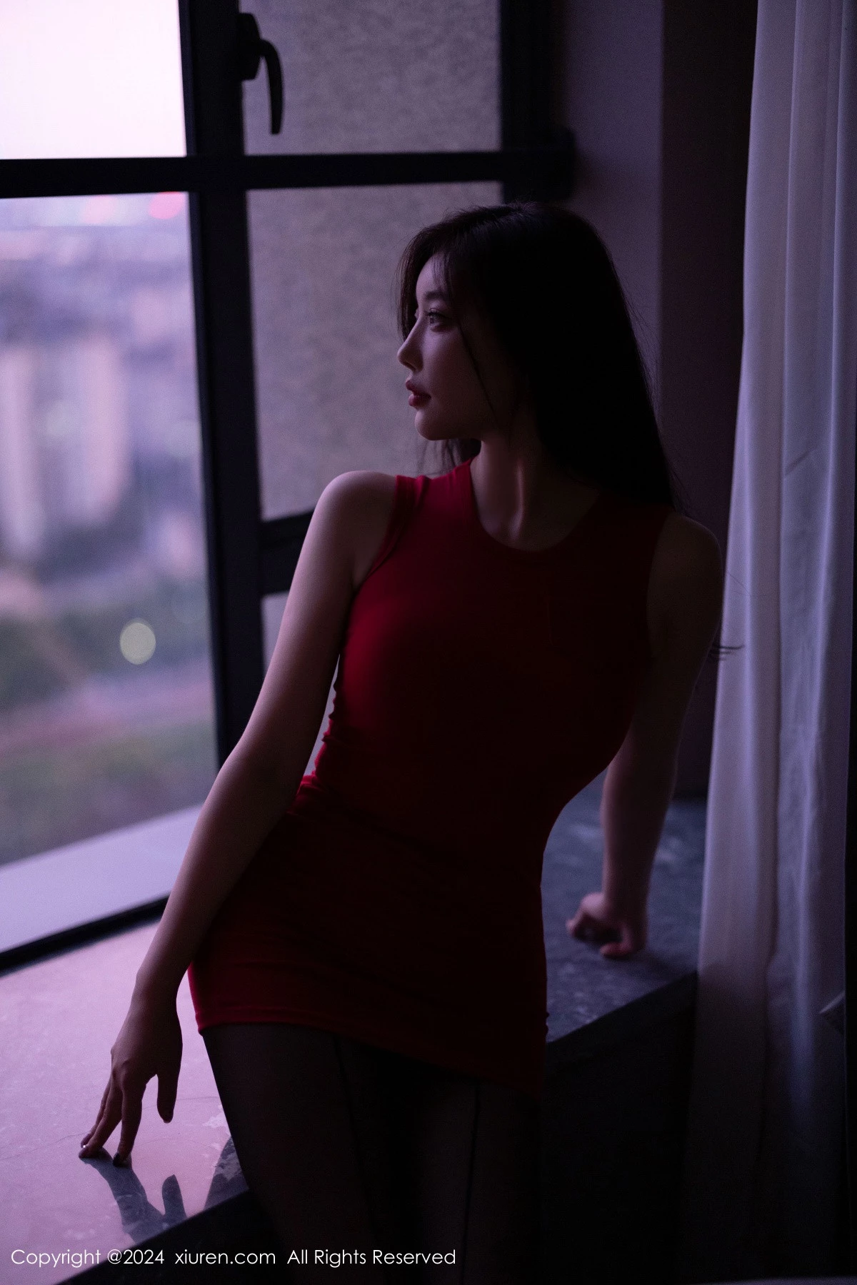 [[XiuRen秀人网]秀人网]No.9123_女神杨晨晨Yome红色连衣短裙+红色情趣服饰秀丰腴身材诱惑写真83P