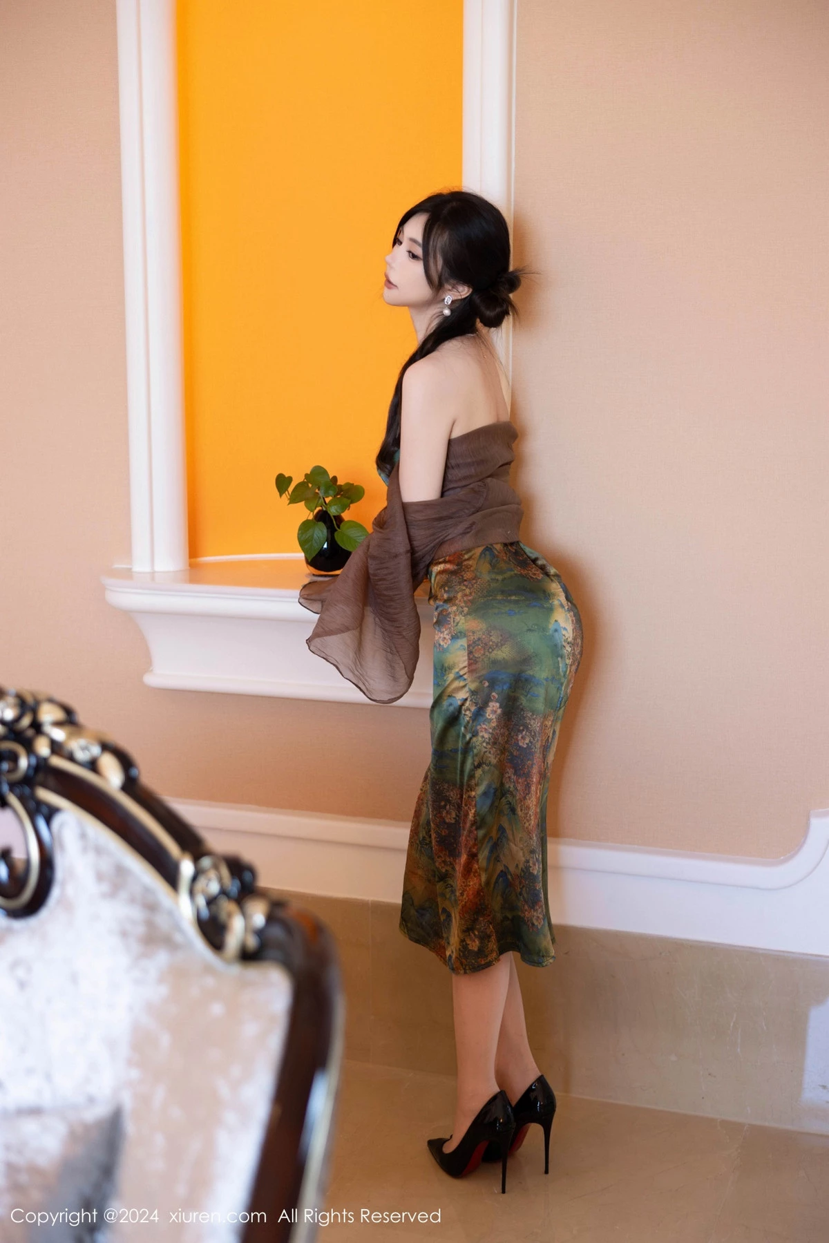 [[XiuRen秀人网]秀人网]No.9161_模特绮里嘉ula性感带图案短裙配闪亮肉丝秀曼妙身姿诱惑写真89P