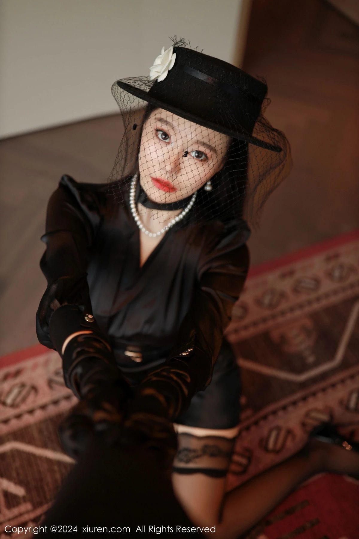 [[XiuRen秀人网]秀人网]No.9041_模特安然anran黑色服饰露黑色内衣配黑丝吊袜秀柔美身段诱惑写真81P