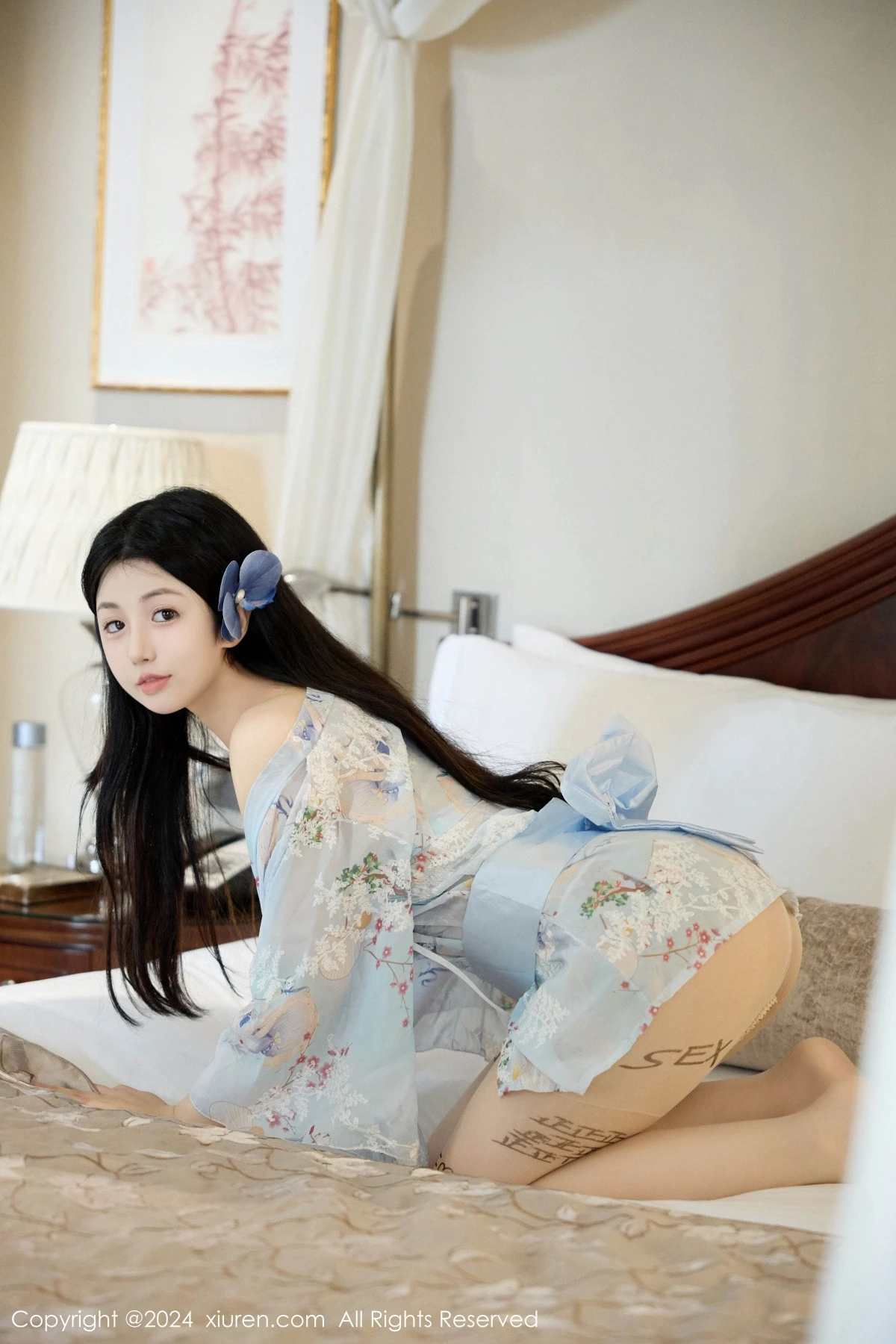 [[XiuRen秀人网]秀人网]No.9059_模特陈小花性感浅蓝色日式和服露花色内衣秀曼妙身姿诱惑写真81P