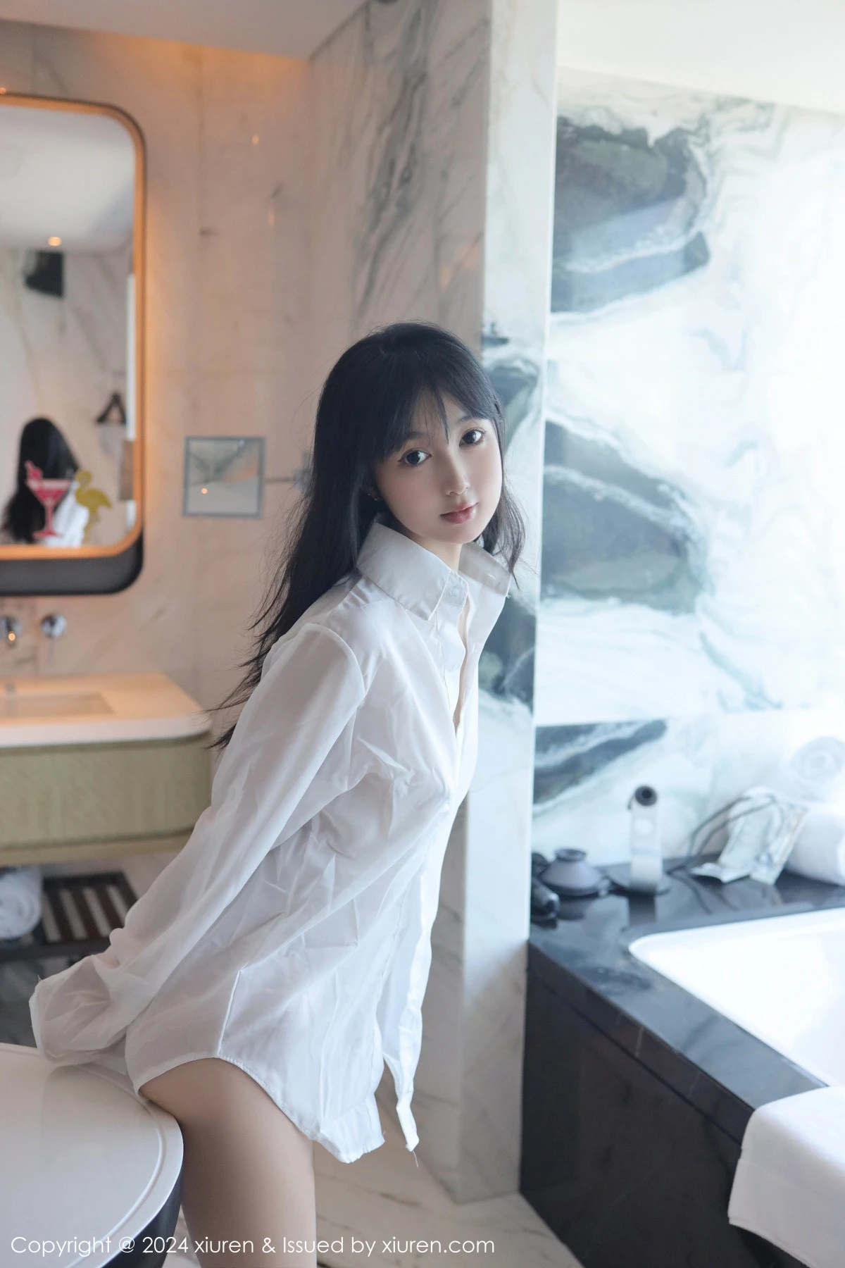 [[XiuRen秀人网]秀人网]No.9251_新人模特林好好私房浴室性感白色衬衣半脱秀曼妙身姿诱惑写真67P