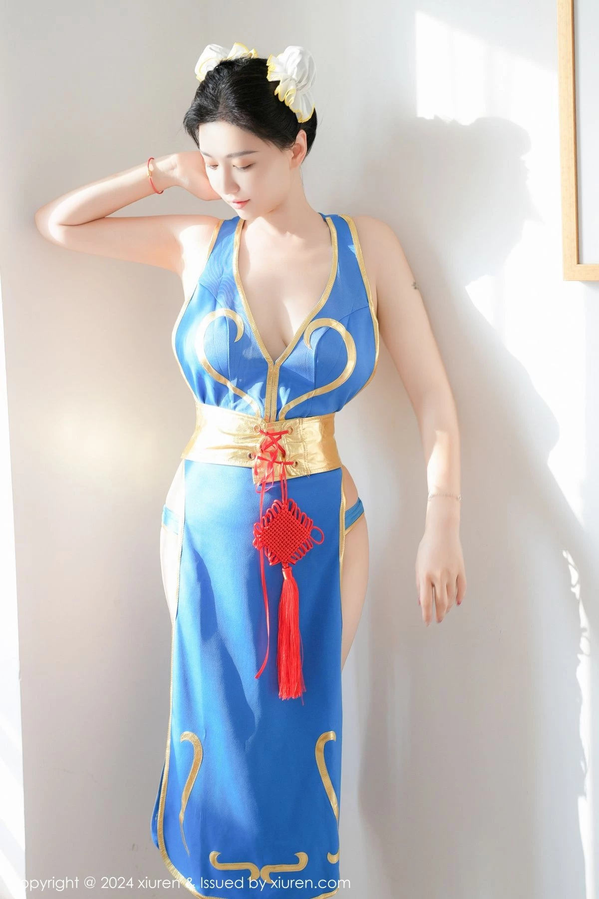 [[XiuRen秀人网]秀人网]No.9252_模特雅茹老师性感蓝色COSPLAY服饰秀白嫩柔美身姿诱惑写真61P