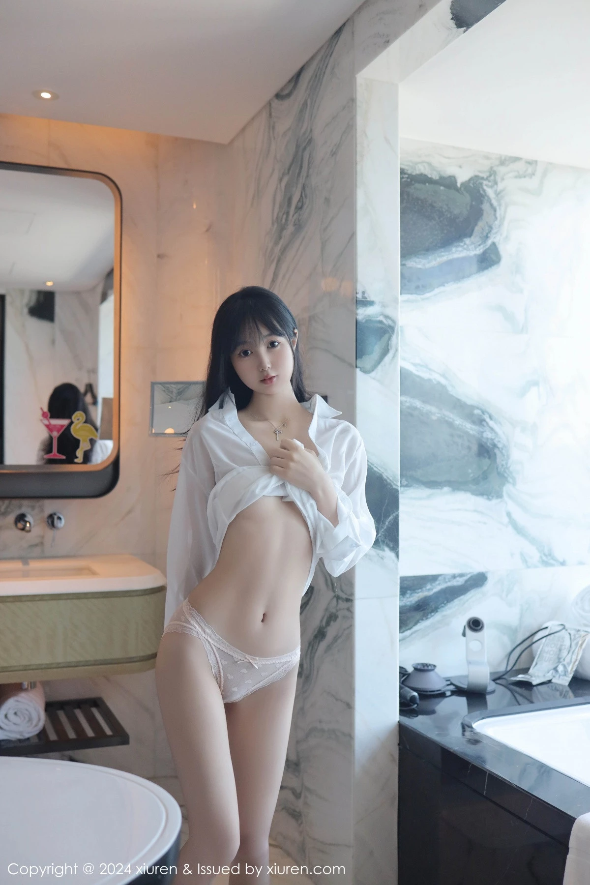 [[XiuRen秀人网]秀人网]No.9251_新人模特林好好私房浴室性感白色衬衣半脱秀曼妙身姿诱惑写真67P