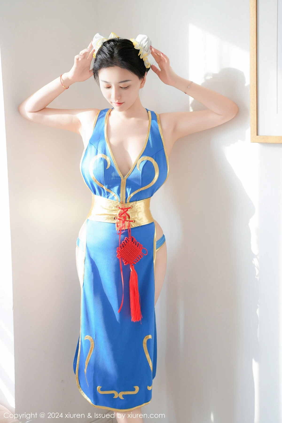 [[XiuRen秀人网]秀人网]No.9252_模特雅茹老师性感蓝色COSPLAY服饰秀白嫩柔美身姿诱惑写真61P