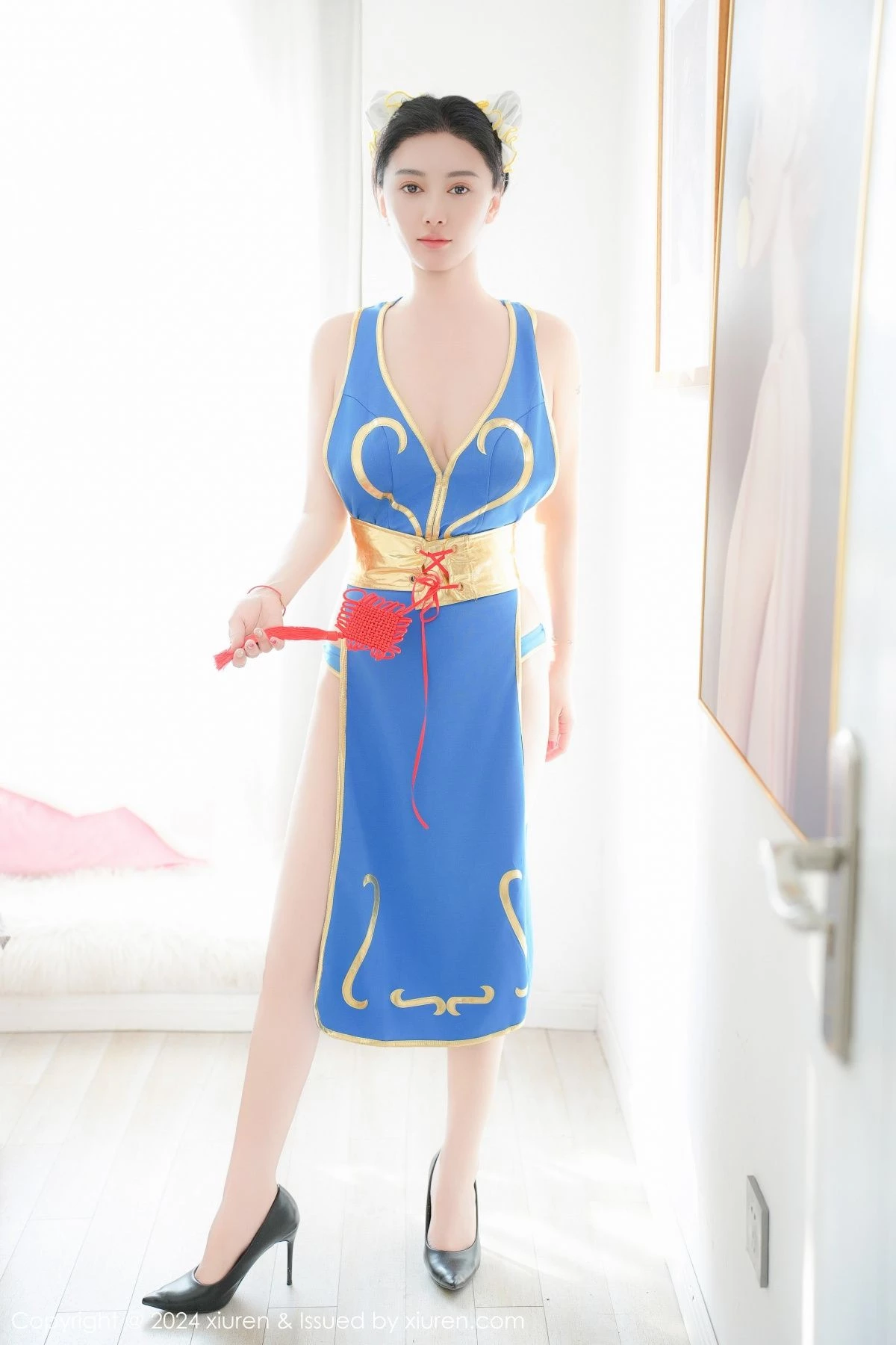 [[XiuRen秀人网]秀人网]No.9252_模特雅茹老师性感蓝色COSPLAY服饰秀白嫩柔美身姿诱惑写真61P