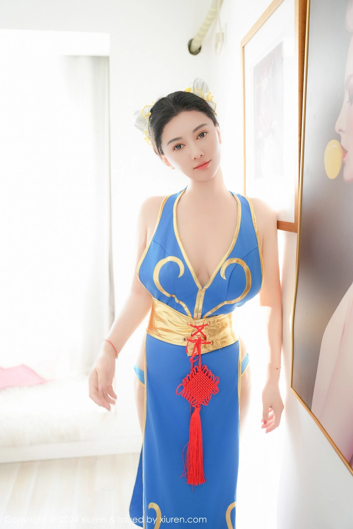 [[XiuRen秀人网]秀人网]No.9252_模特雅茹老师性感蓝色COSPLAY服饰秀白嫩柔美身姿诱惑写真61P