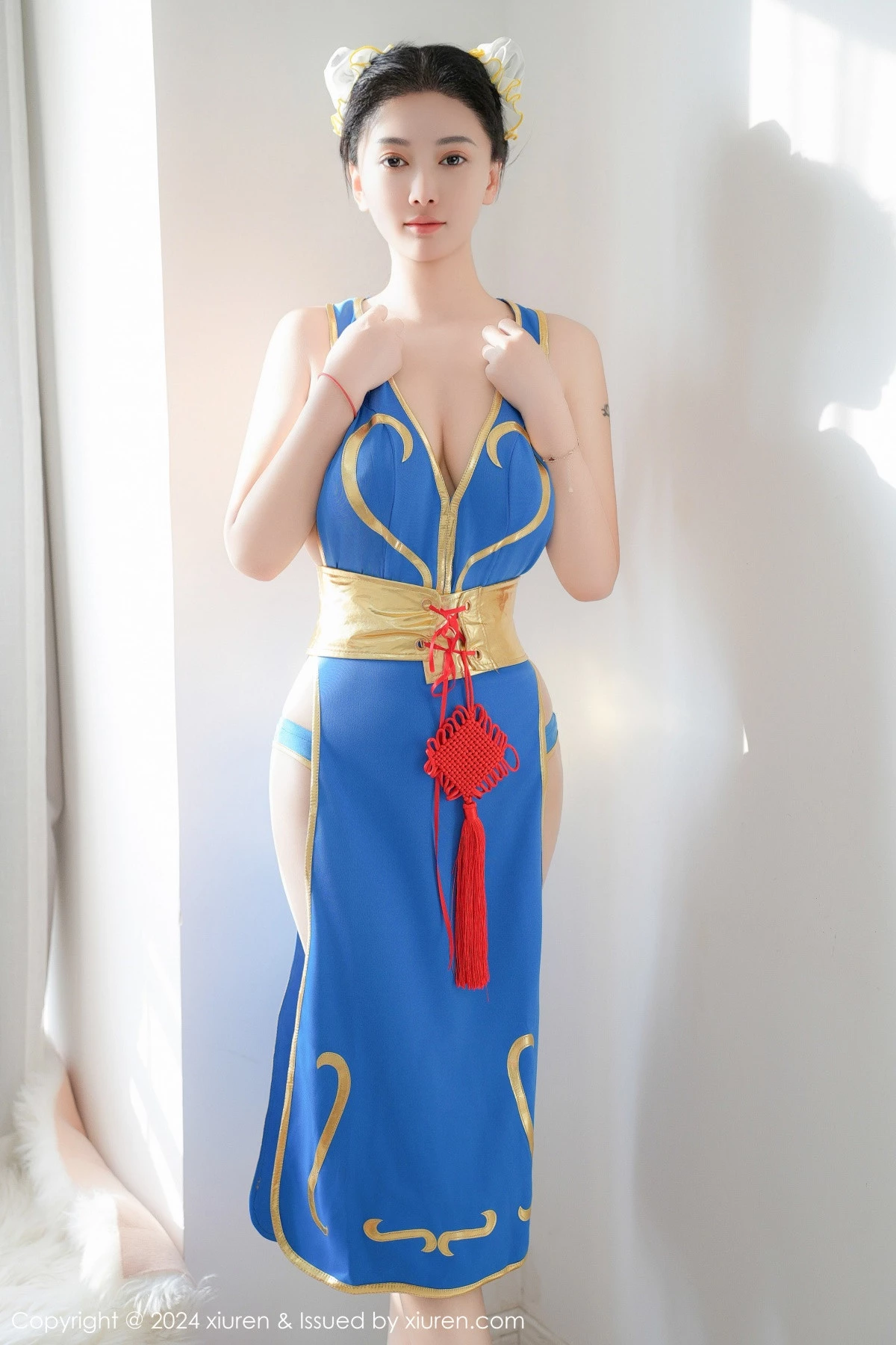 [[XiuRen秀人网]秀人网]No.9252_模特雅茹老师性感蓝色COSPLAY服饰秀白嫩柔美身姿诱惑写真61P